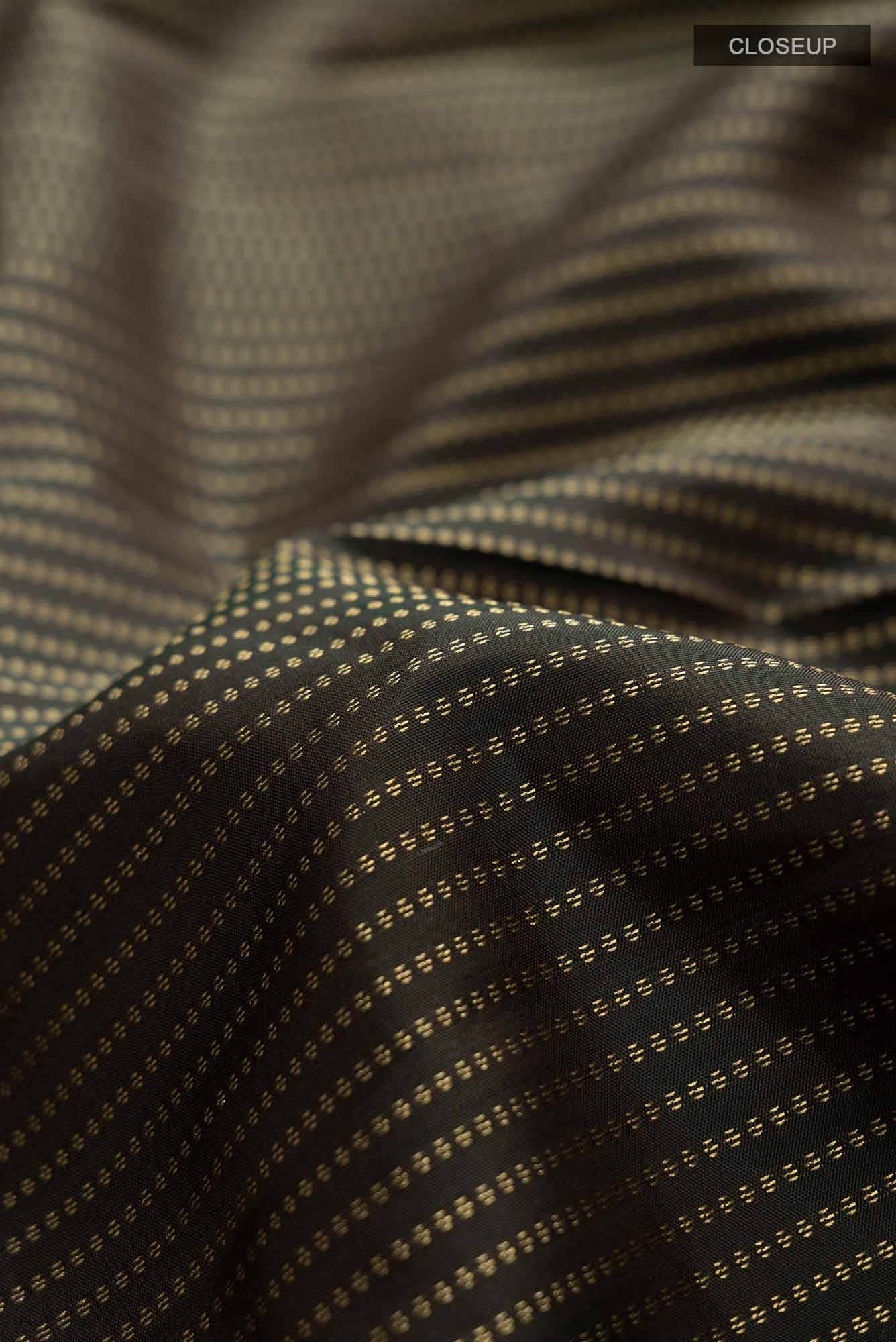 Black Kanchipuram Silk Saree