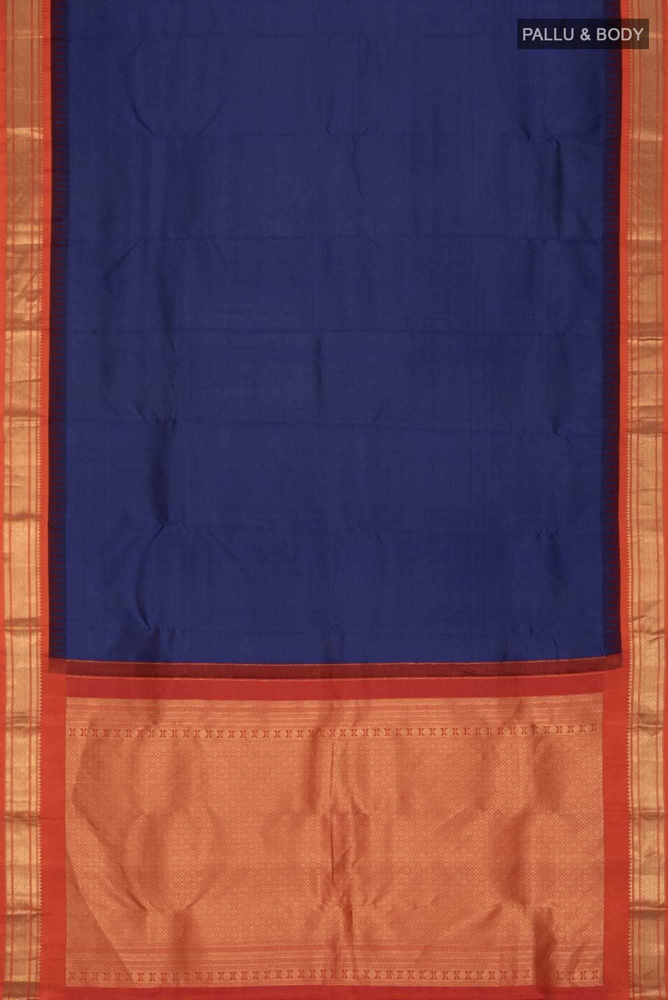 Blue Kanchipuram Silk Saree