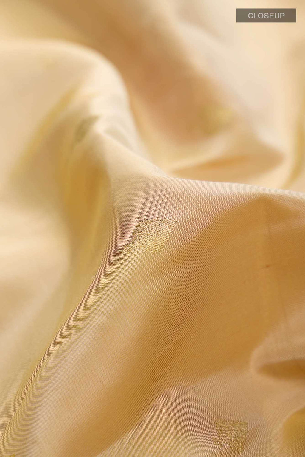 Beige Kanchipuram Silk Saree