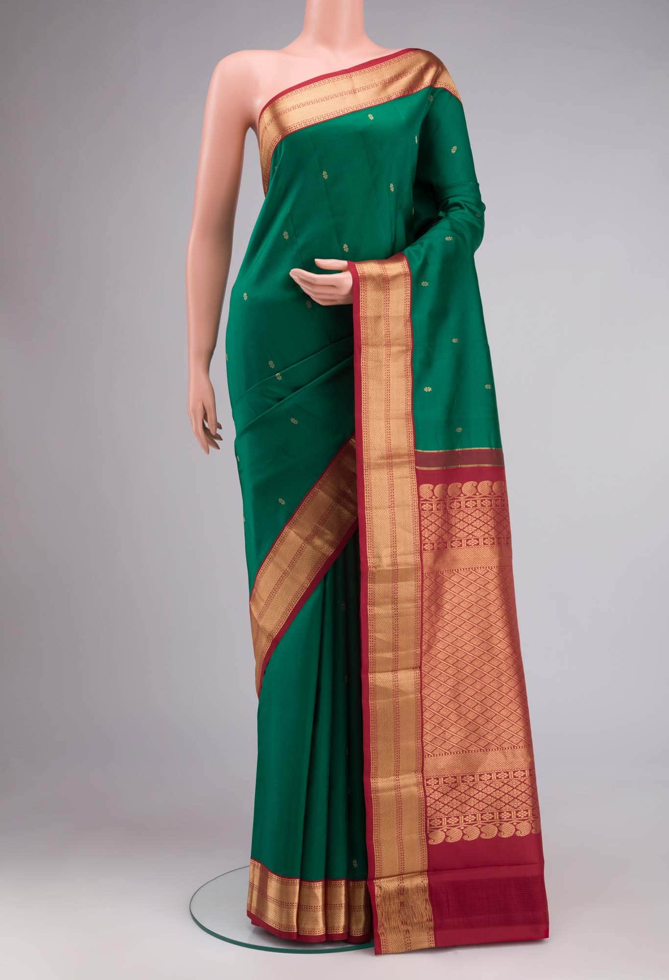 Green Kanchipuram Silk Saree