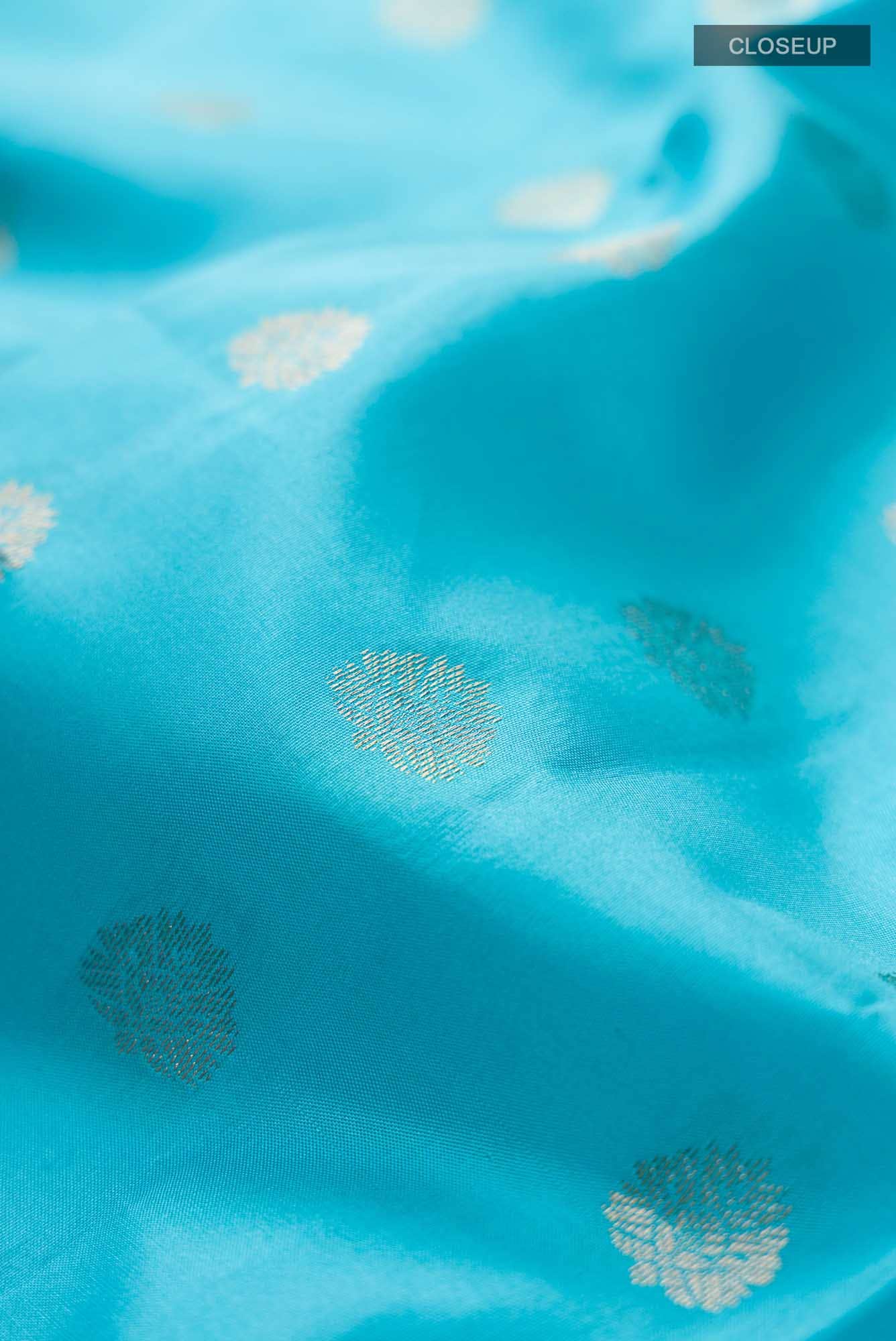 Blue Kanchipuram Silk Saree