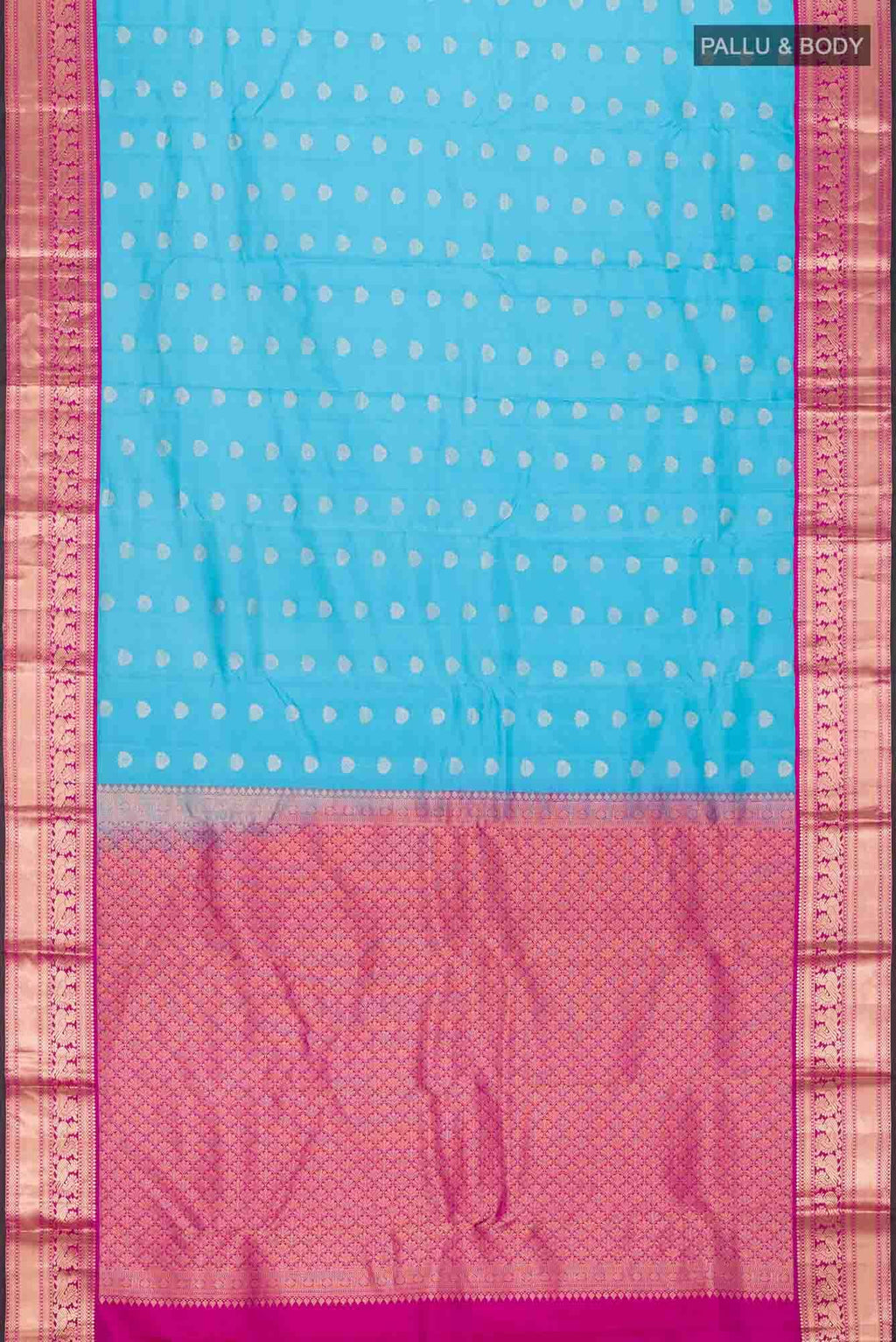 Blue Kanchipuram Silk Saree