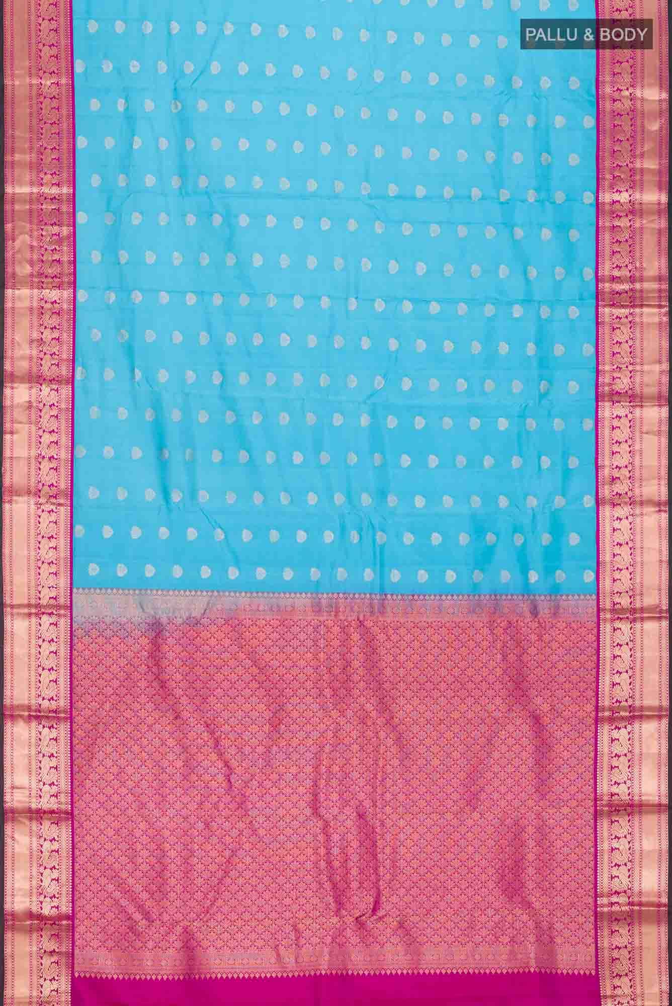 Blue Kanchipuram Silk Saree