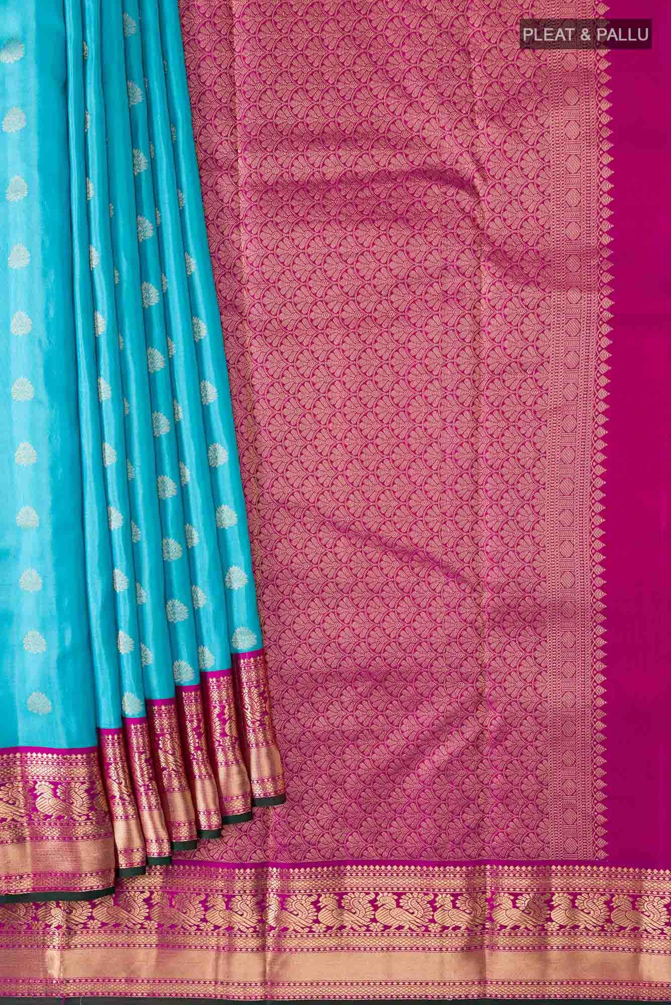 Blue Kanchipuram Silk Saree