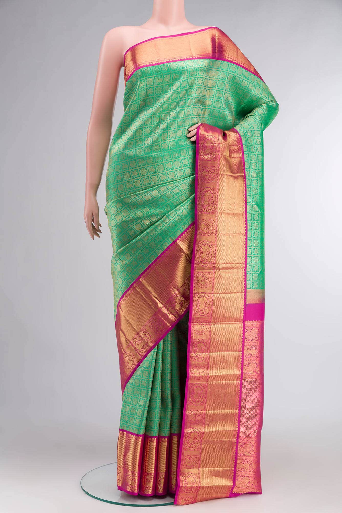 Green Kanchipuram Silk Saree