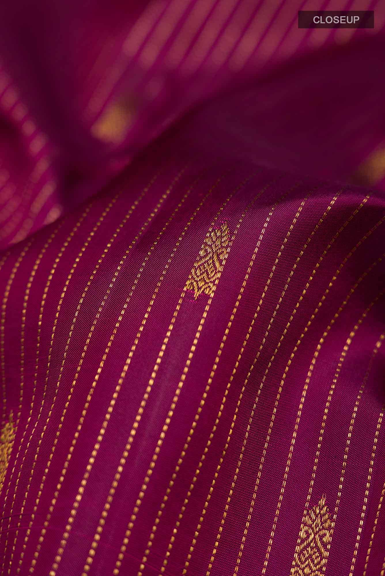 Magenta Kanchipuram Silk Saree
