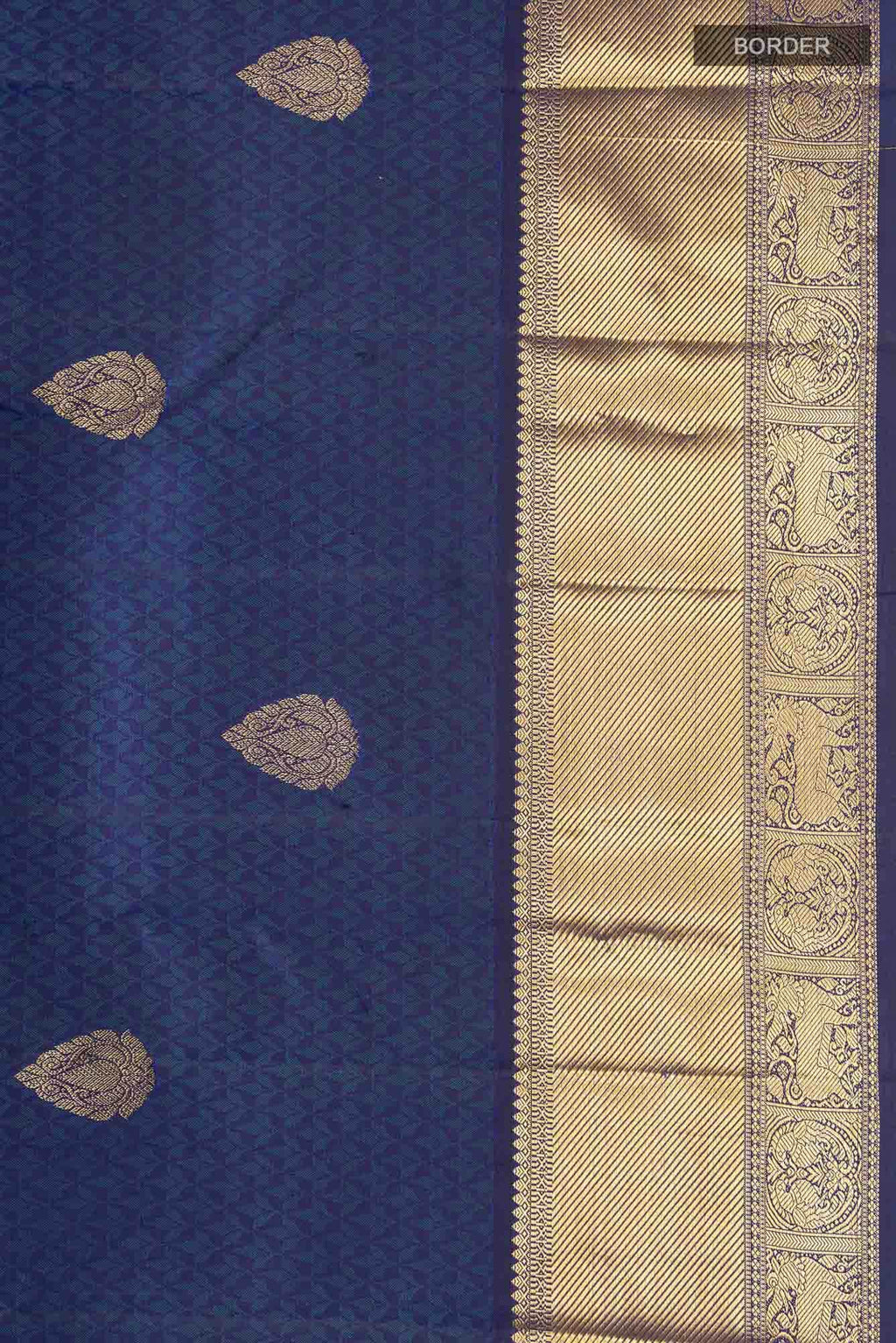 Blue Kanchipuram Silk Saree
