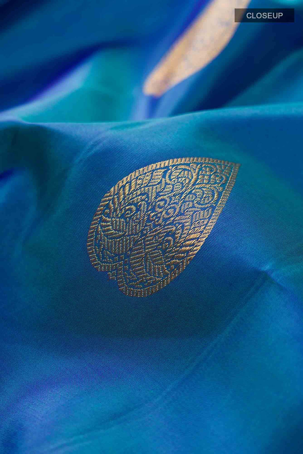 Blue Kanchipuram Silk Saree