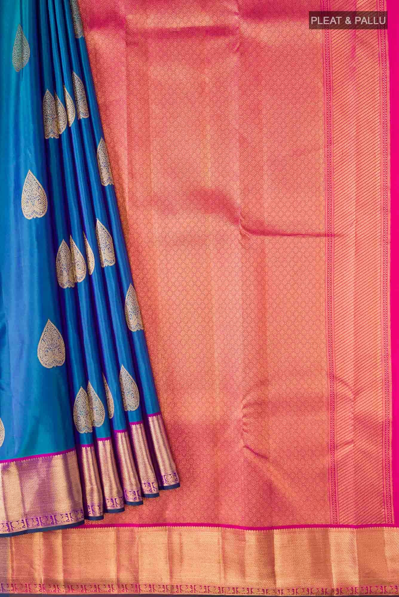 Blue Kanchipuram Silk Saree