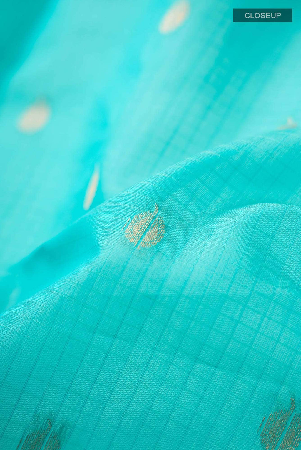 Blue Gadwal Silk Cotton Saree