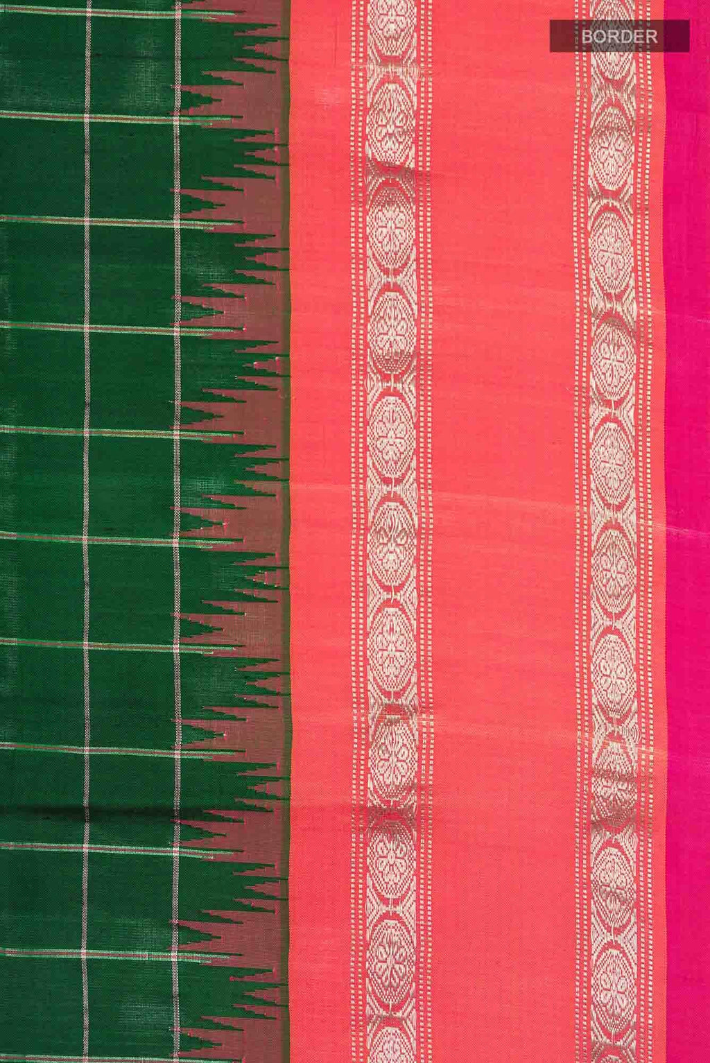 Green Gadwal Silk Saree