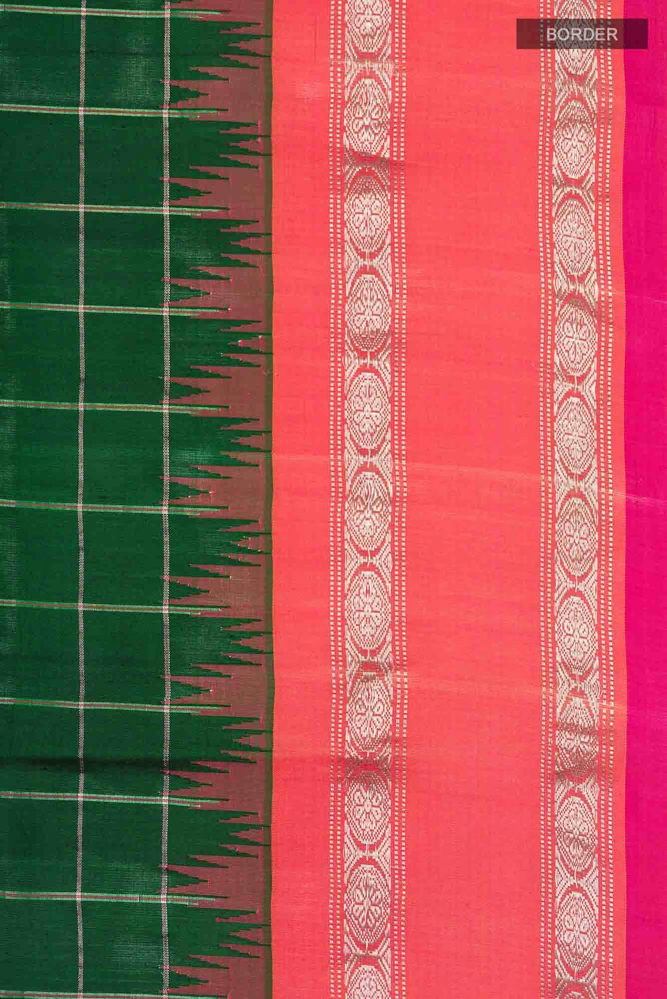 Green Gadwal Silk Saree