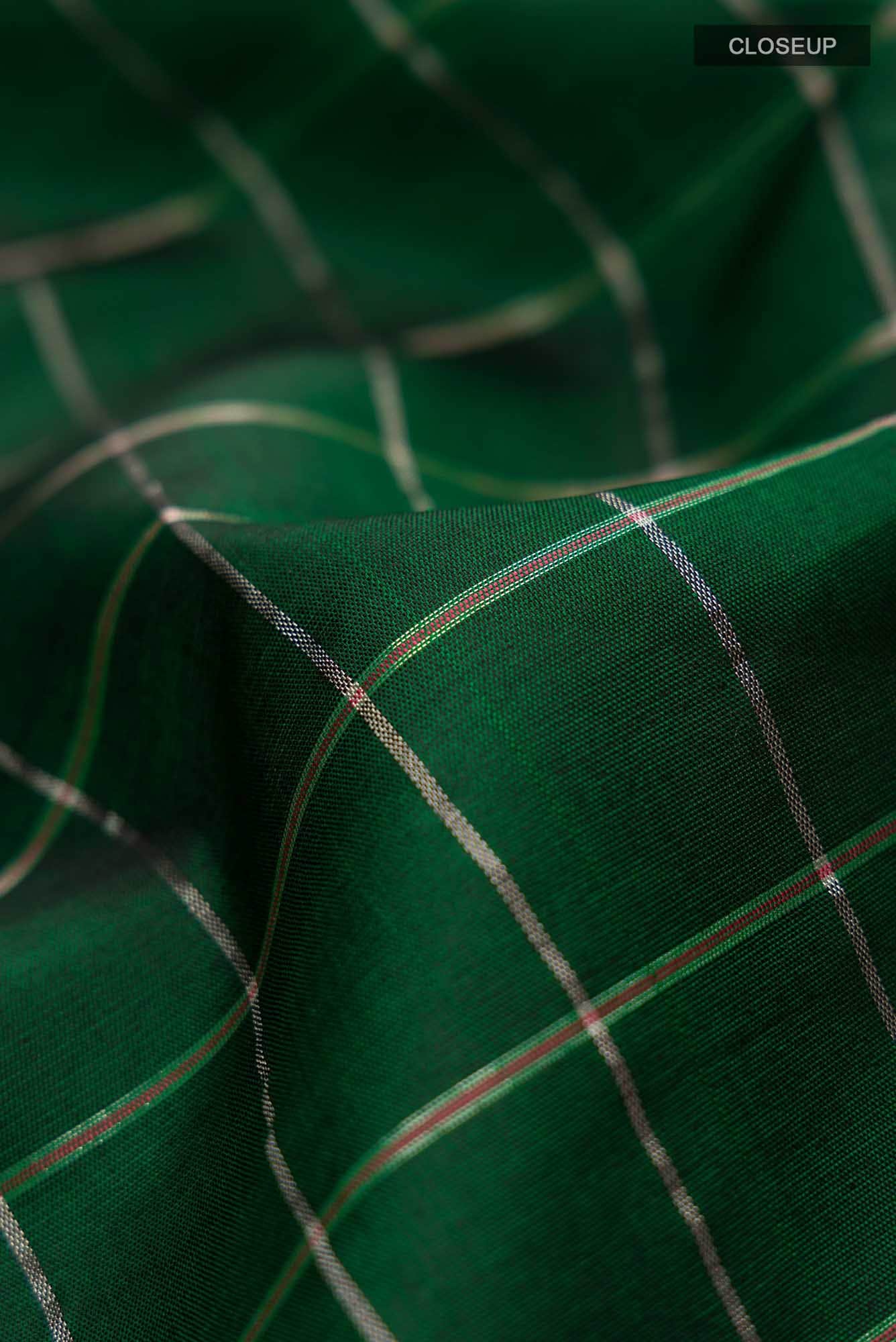 Green Gadwal Silk Saree