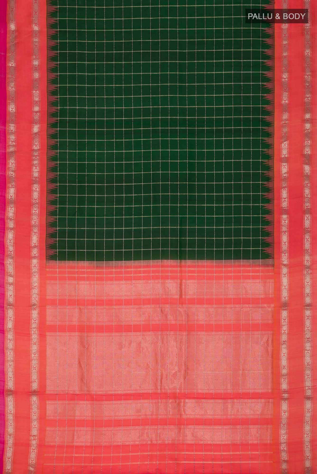Green Gadwal Silk Saree