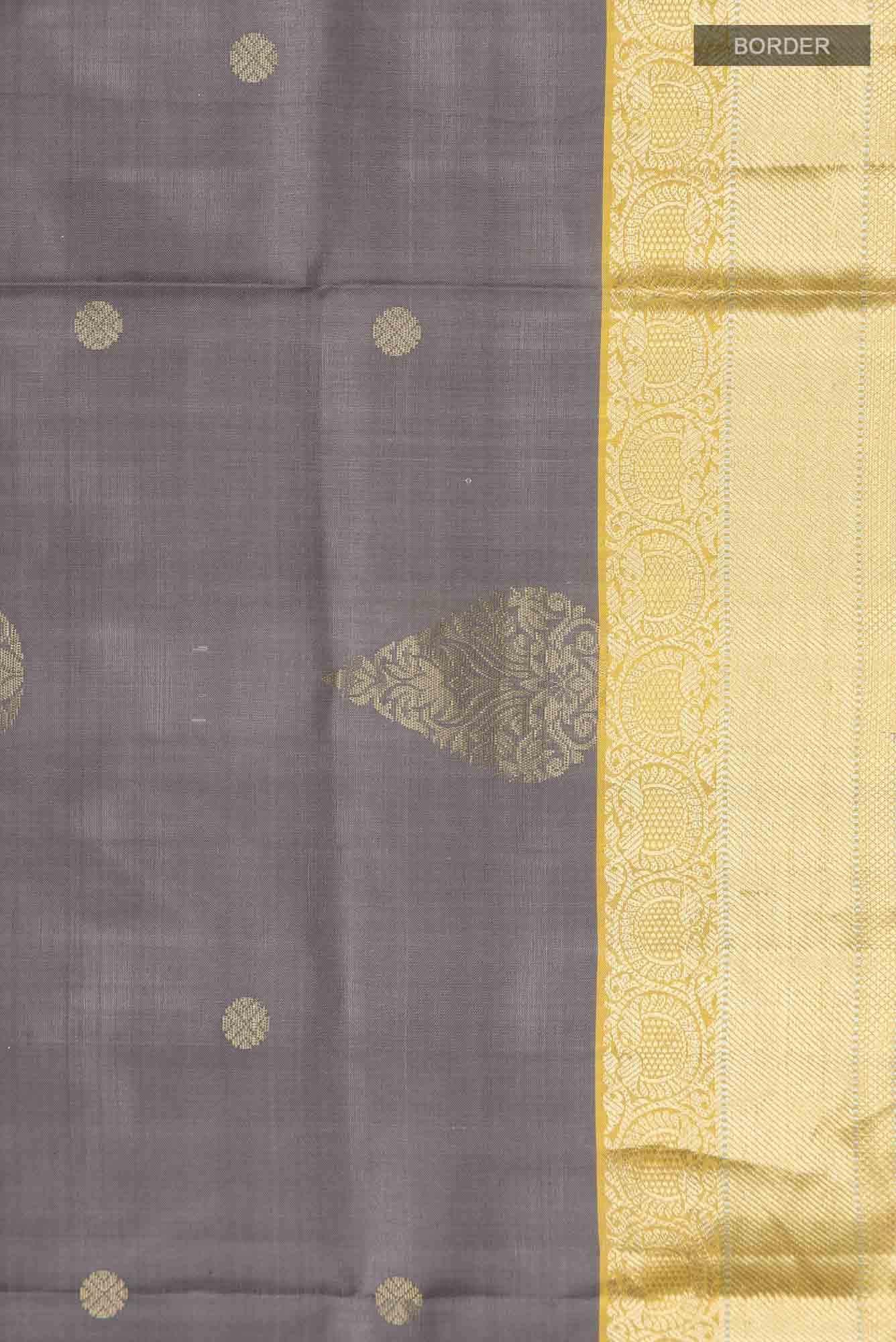 Grey Soft Silk Saree