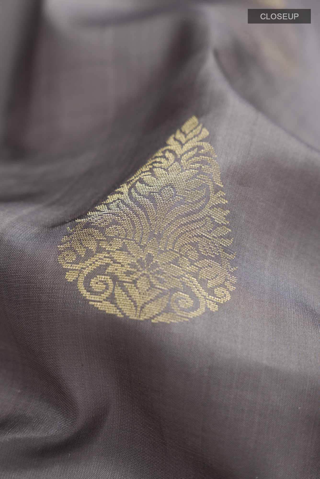 Grey Soft Silk Saree
