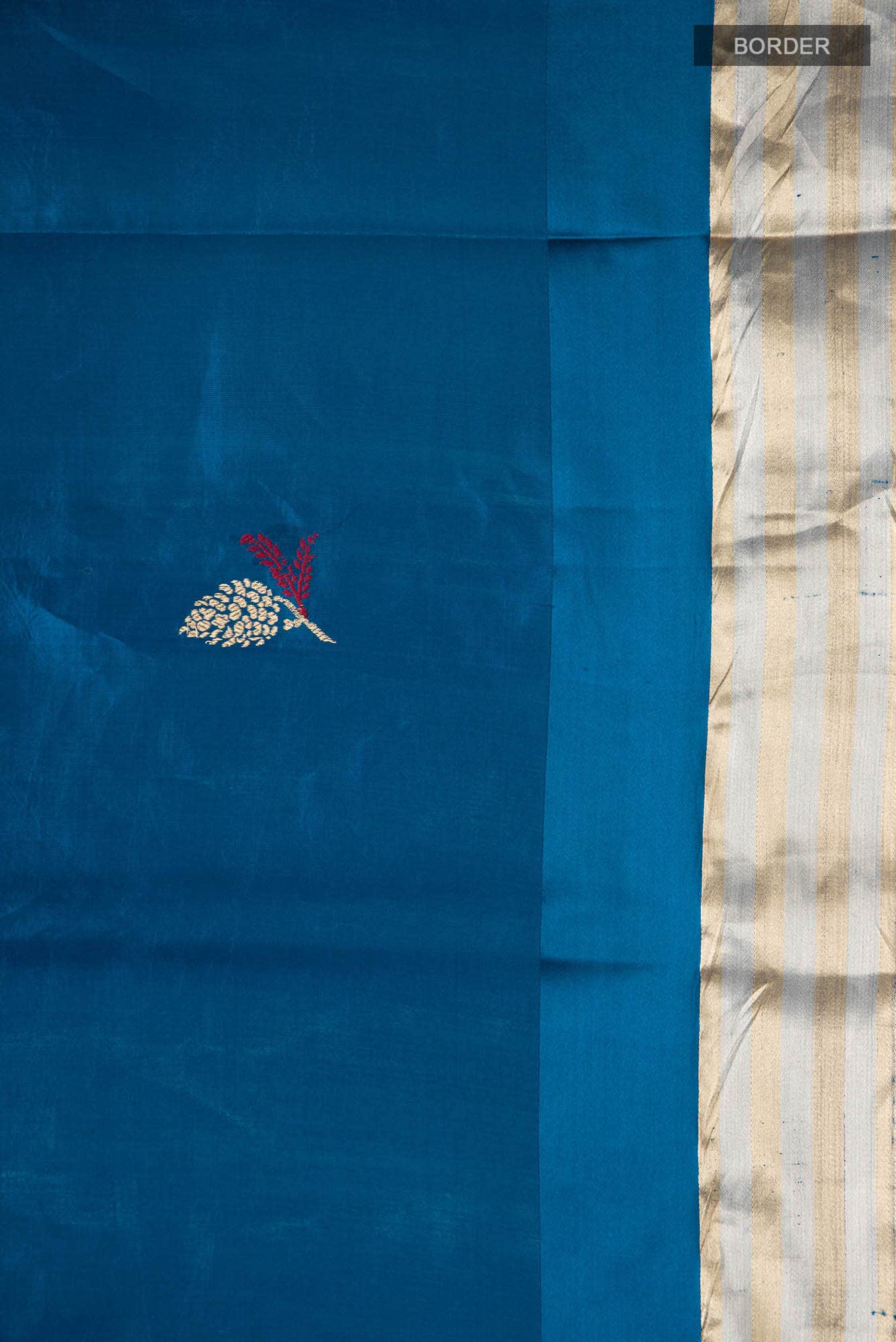 Blue Banarasi Katan Silk Saree
