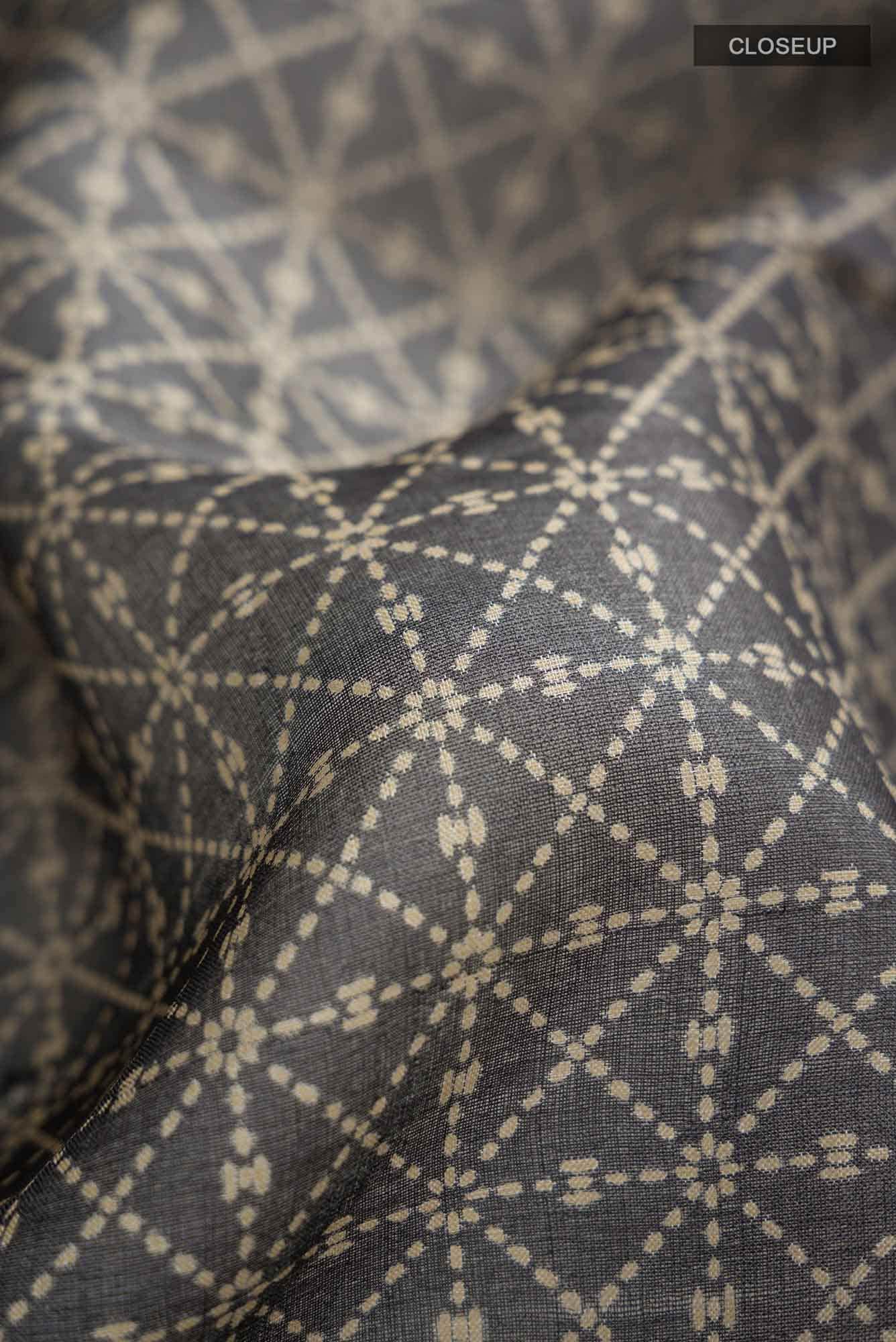 Grey Bhagalpuri Tussar Silk Saree