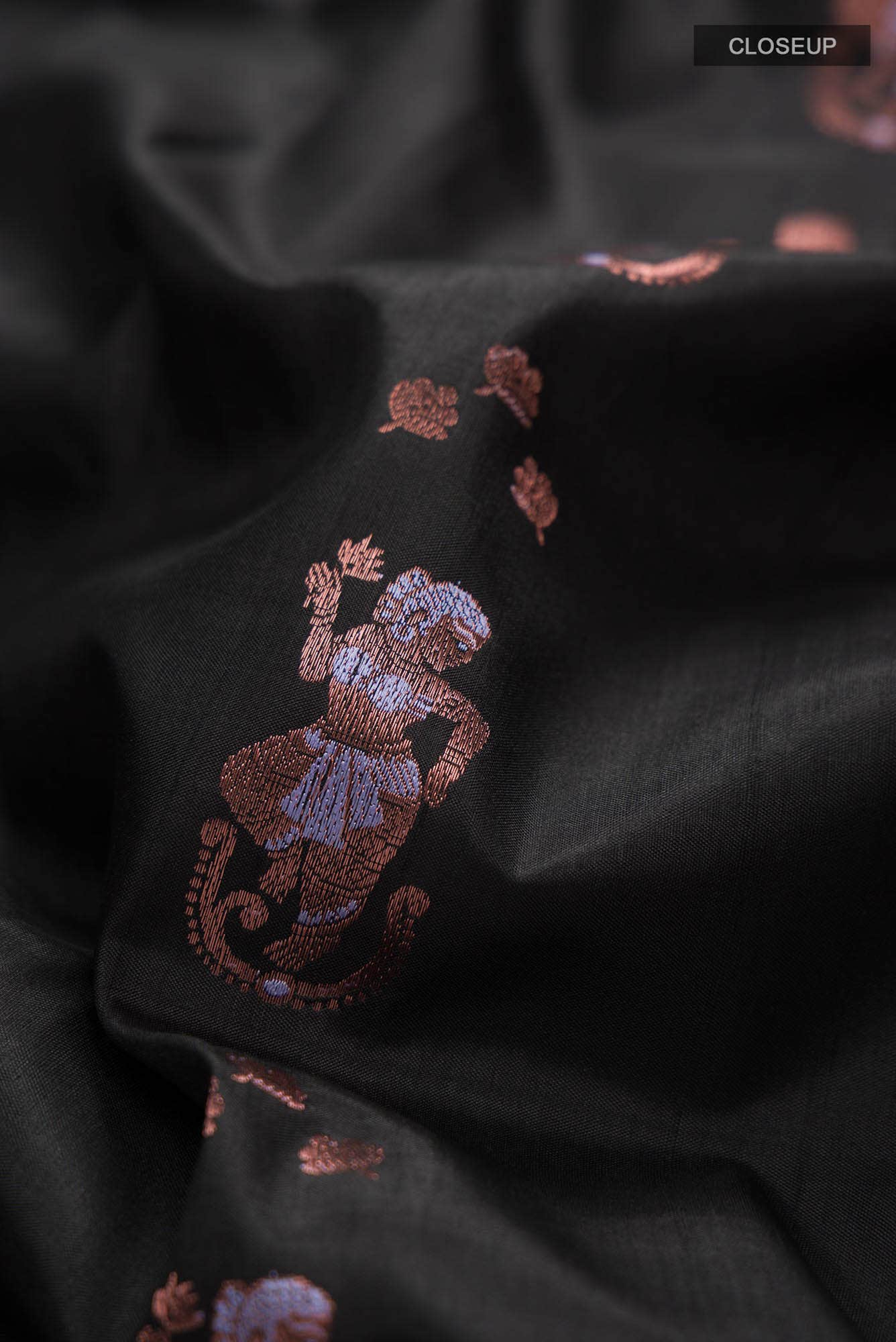 Black Baluchari Silk Saree