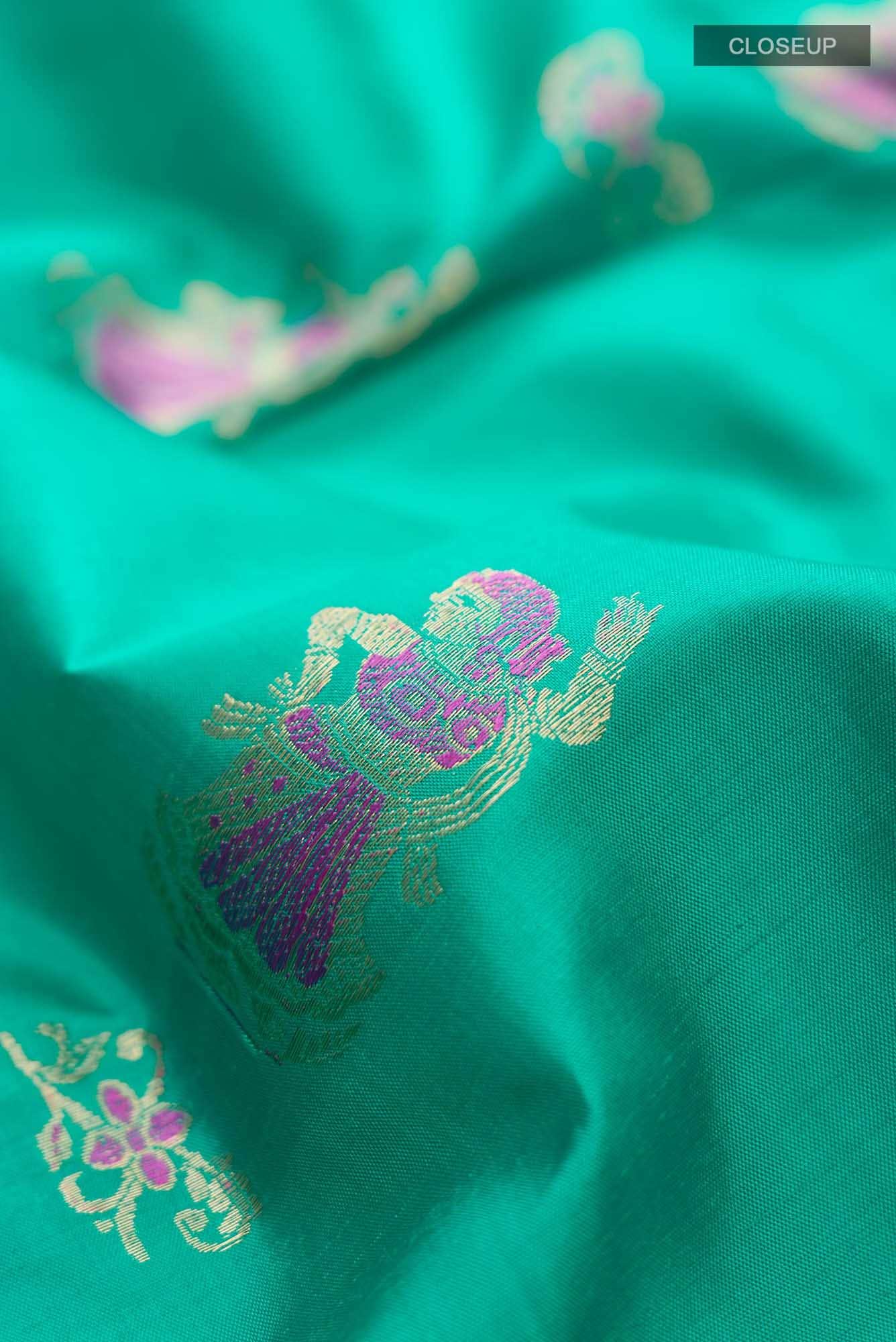 Green Baluchari Silk Saree