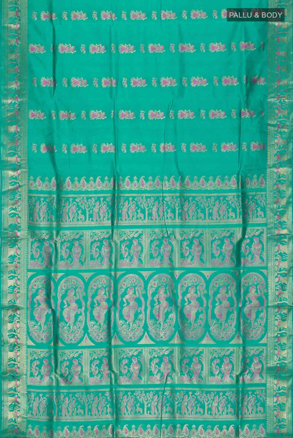Green Baluchari Silk Saree