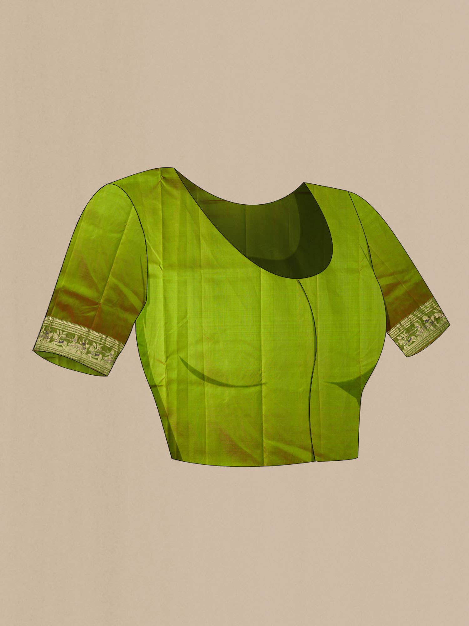 Green Baluchari Silk Saree