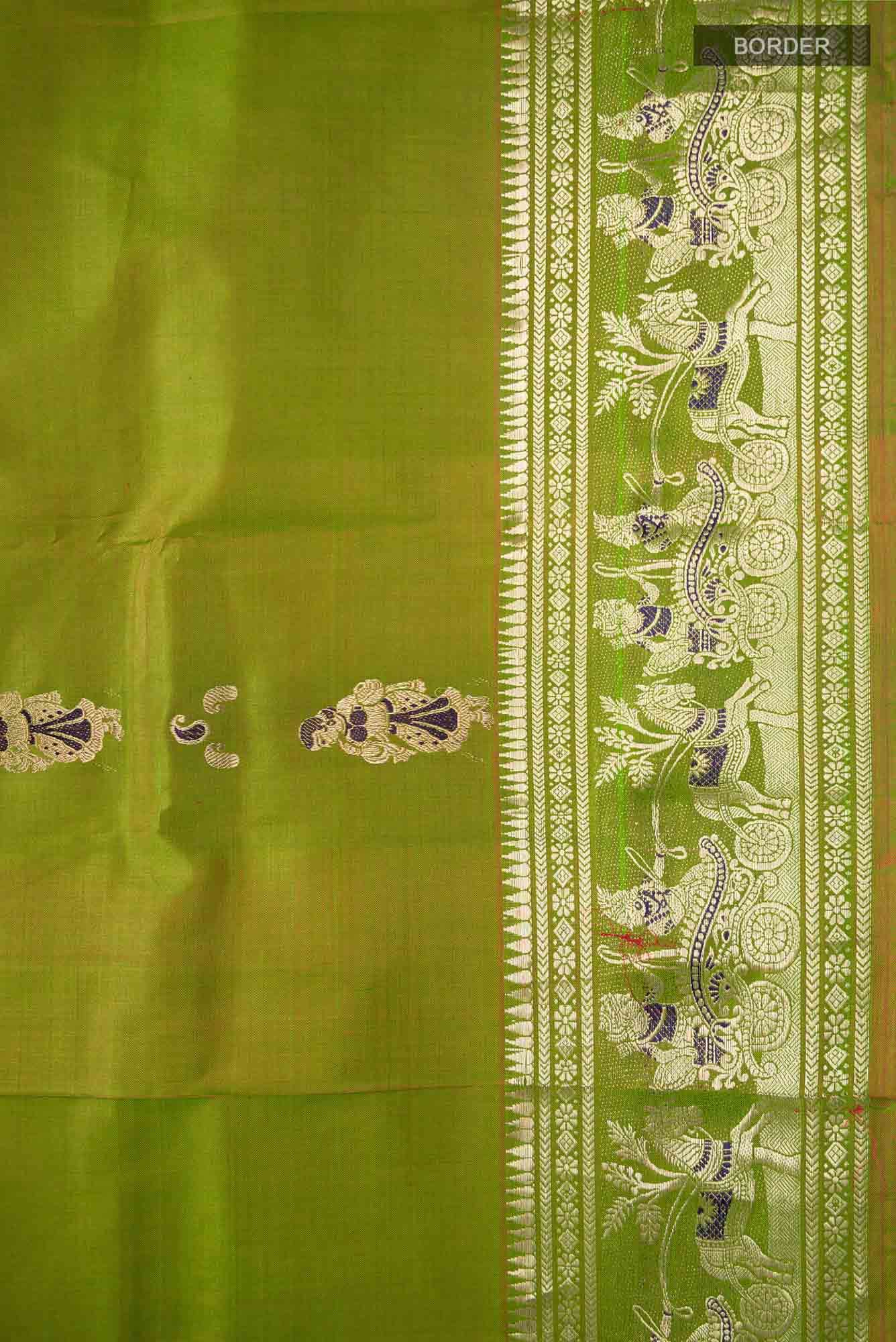 Green Baluchari Silk Saree