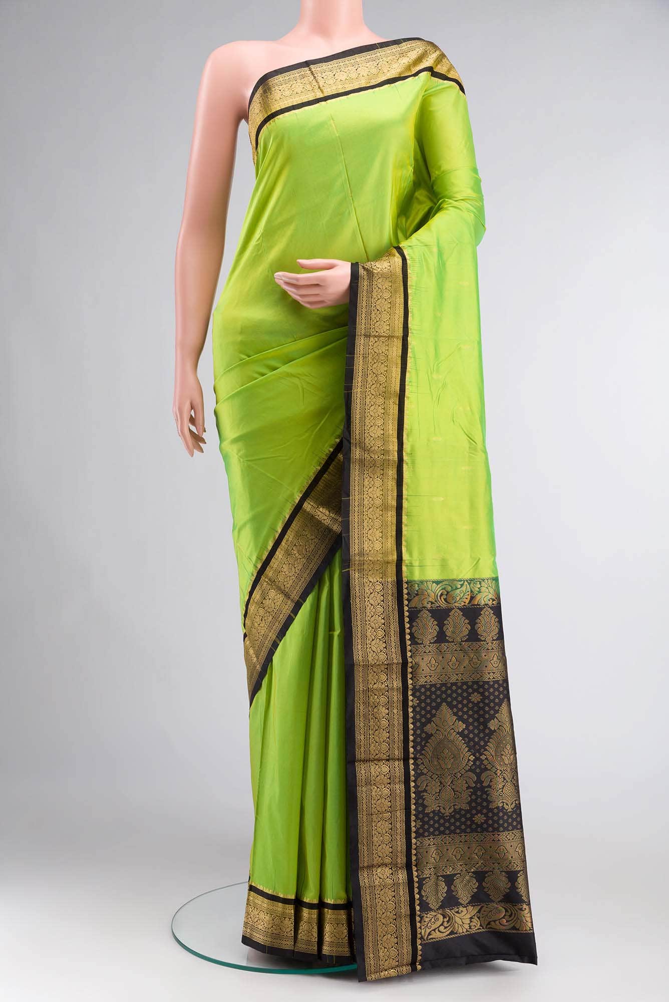 Green Bangalore Silk Saree