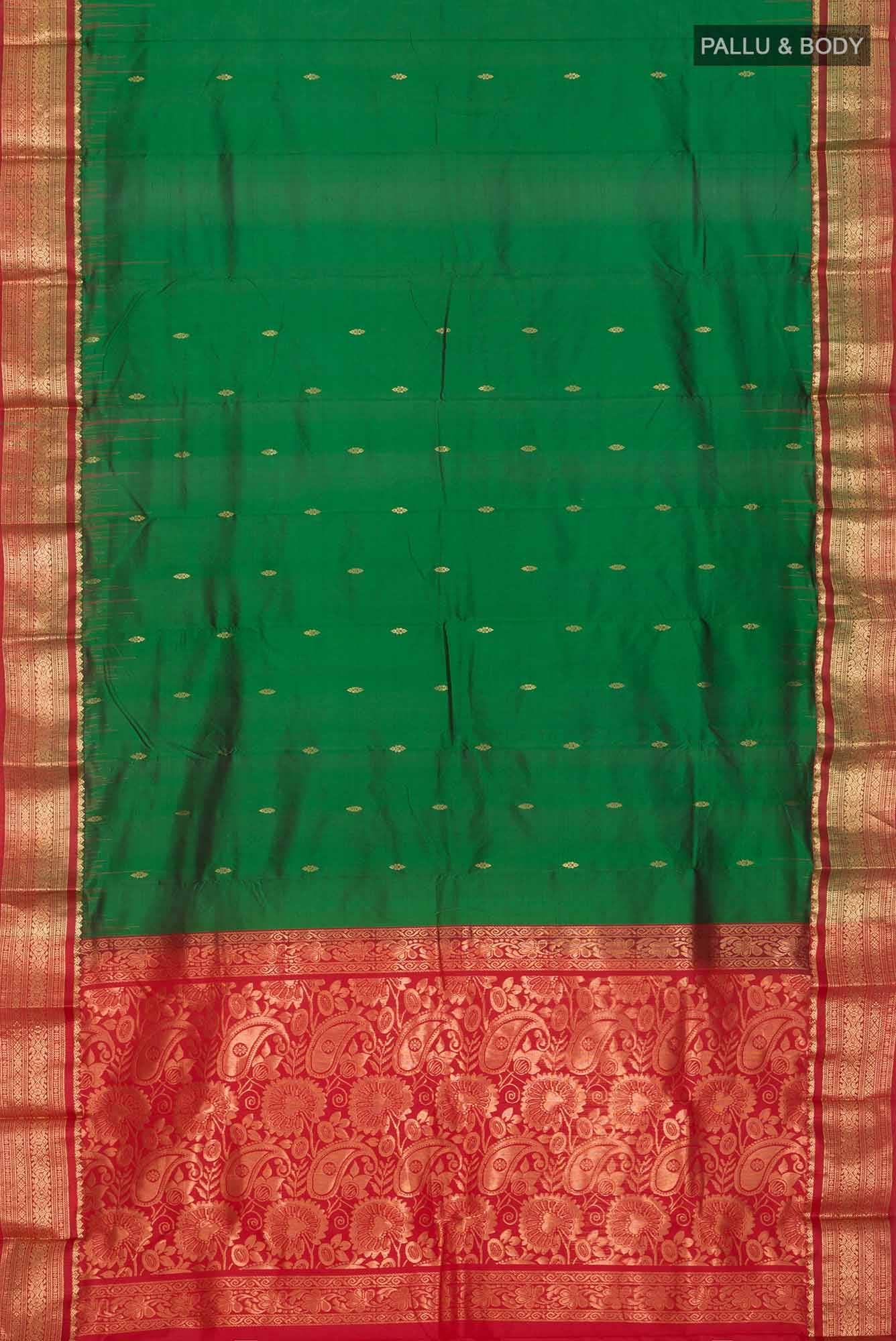 Green Bangalore Silk Saree