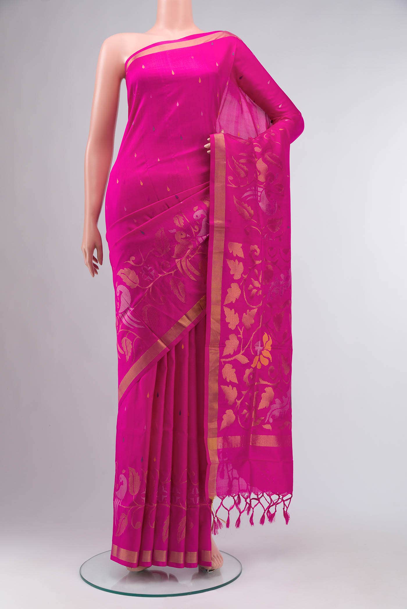 Pink Uppada Silk Saree