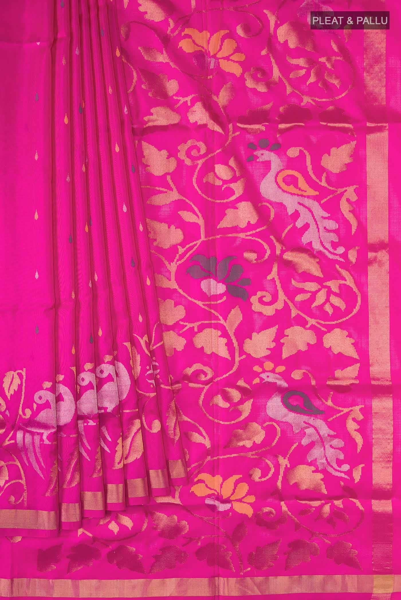 Pink Uppada Silk Saree
