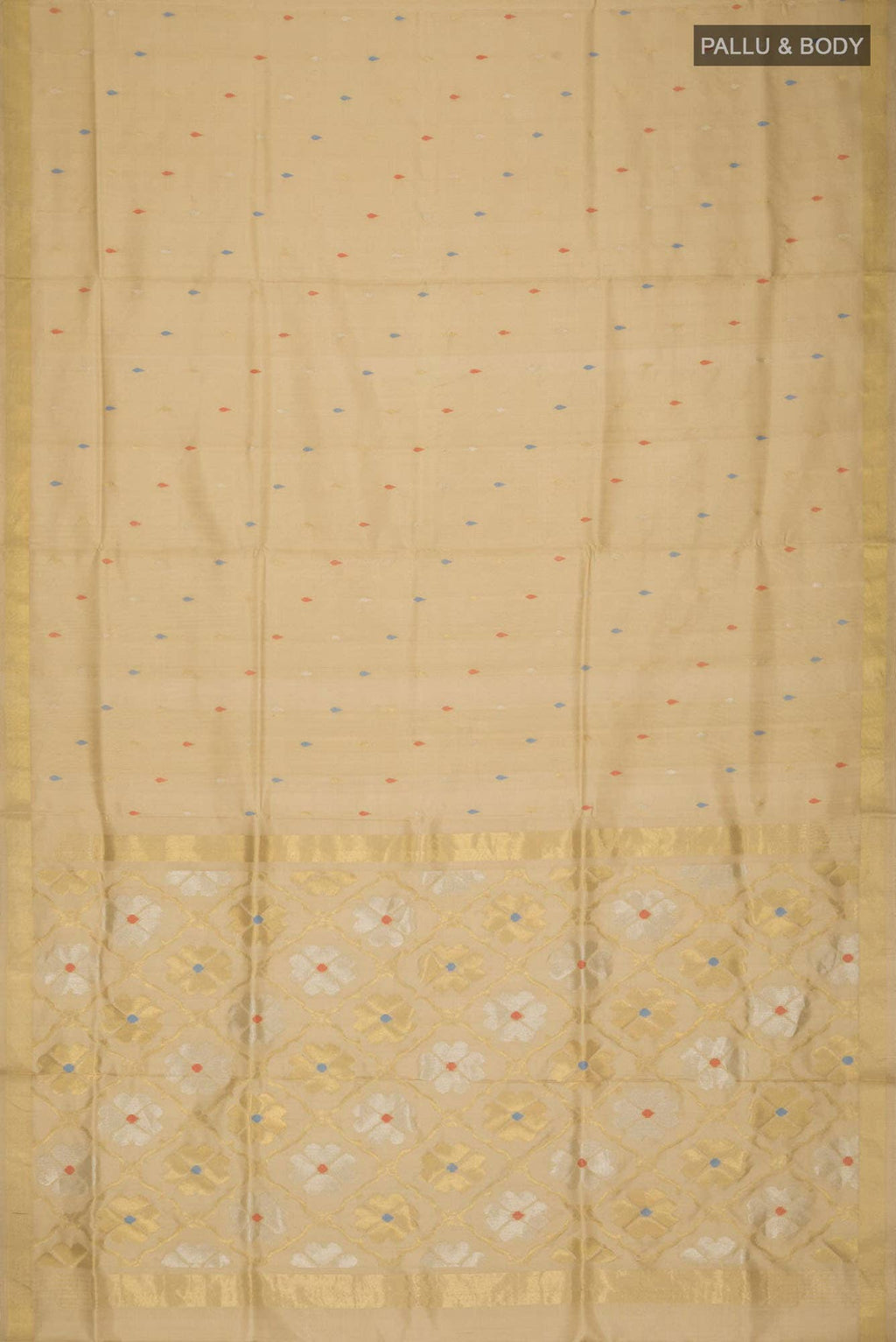 Beige Uppada Silk Saree