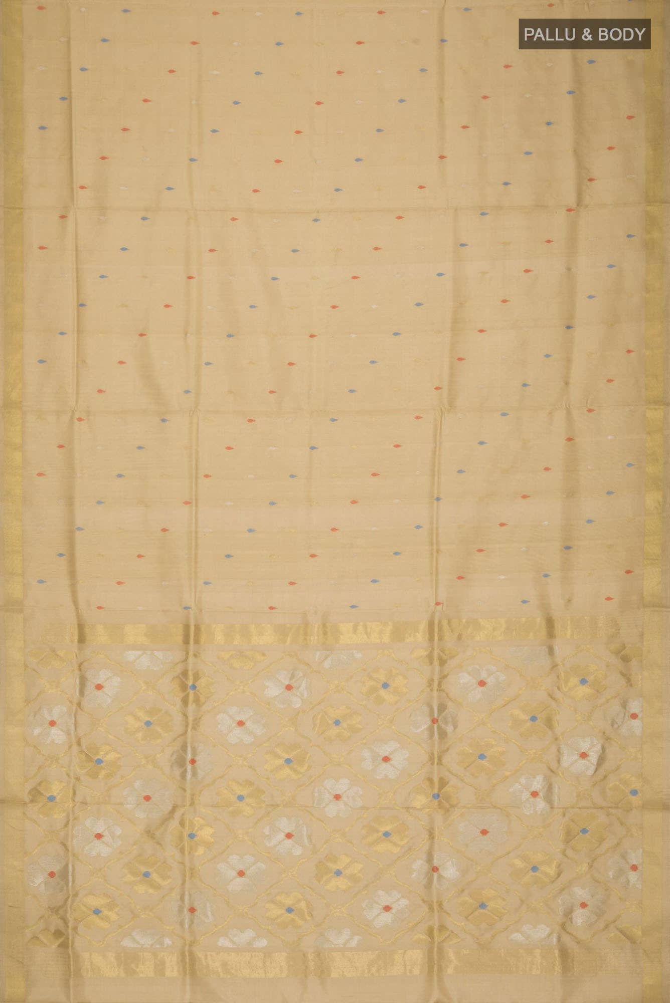 Beige Uppada Silk Saree
