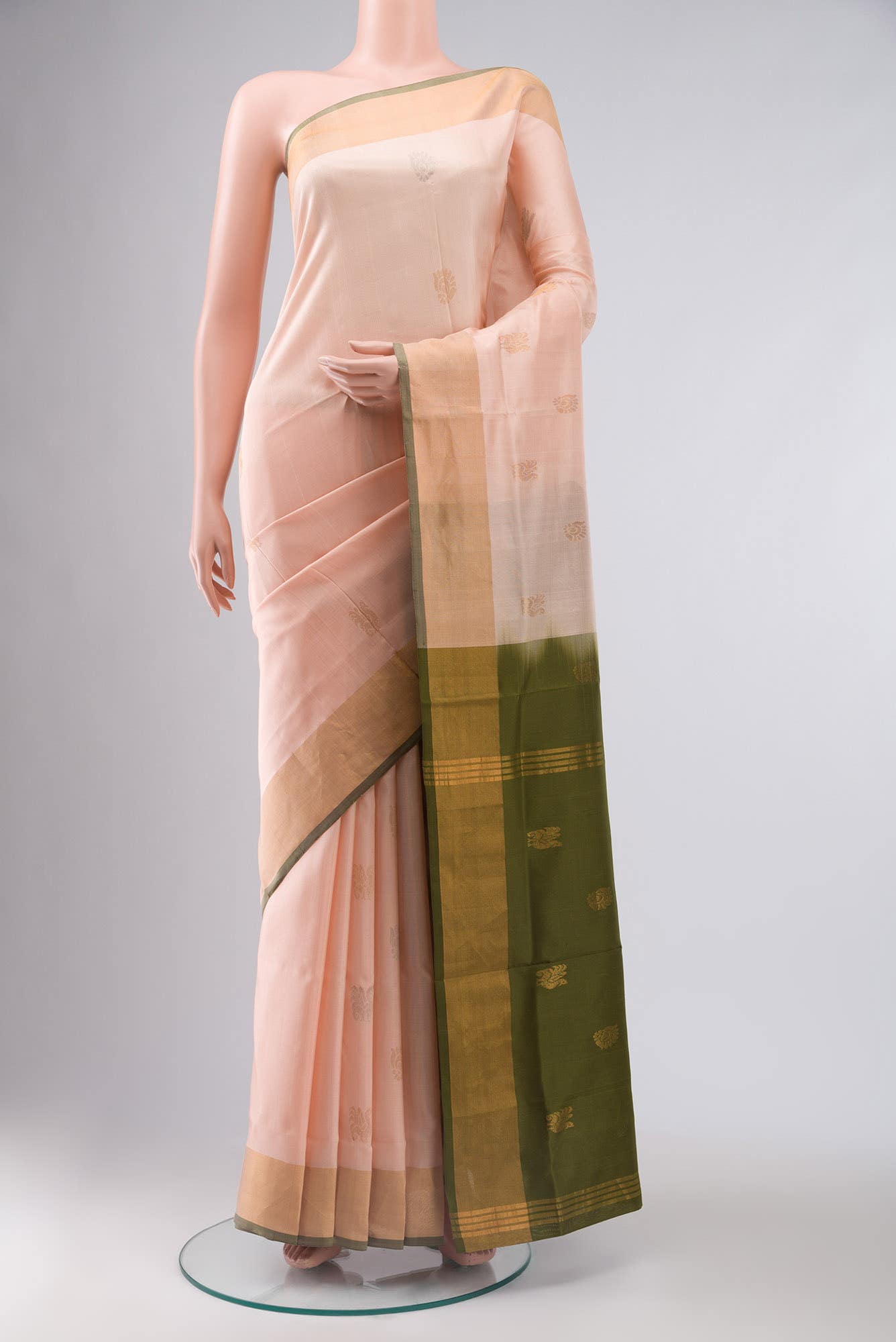 Rose pink Uppada Silk Saree