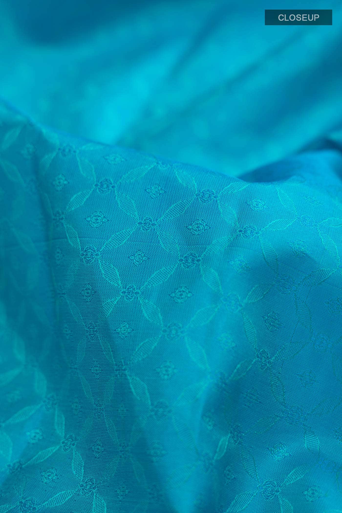 Blue Dual Tone Kanchipuram Silk Saree
