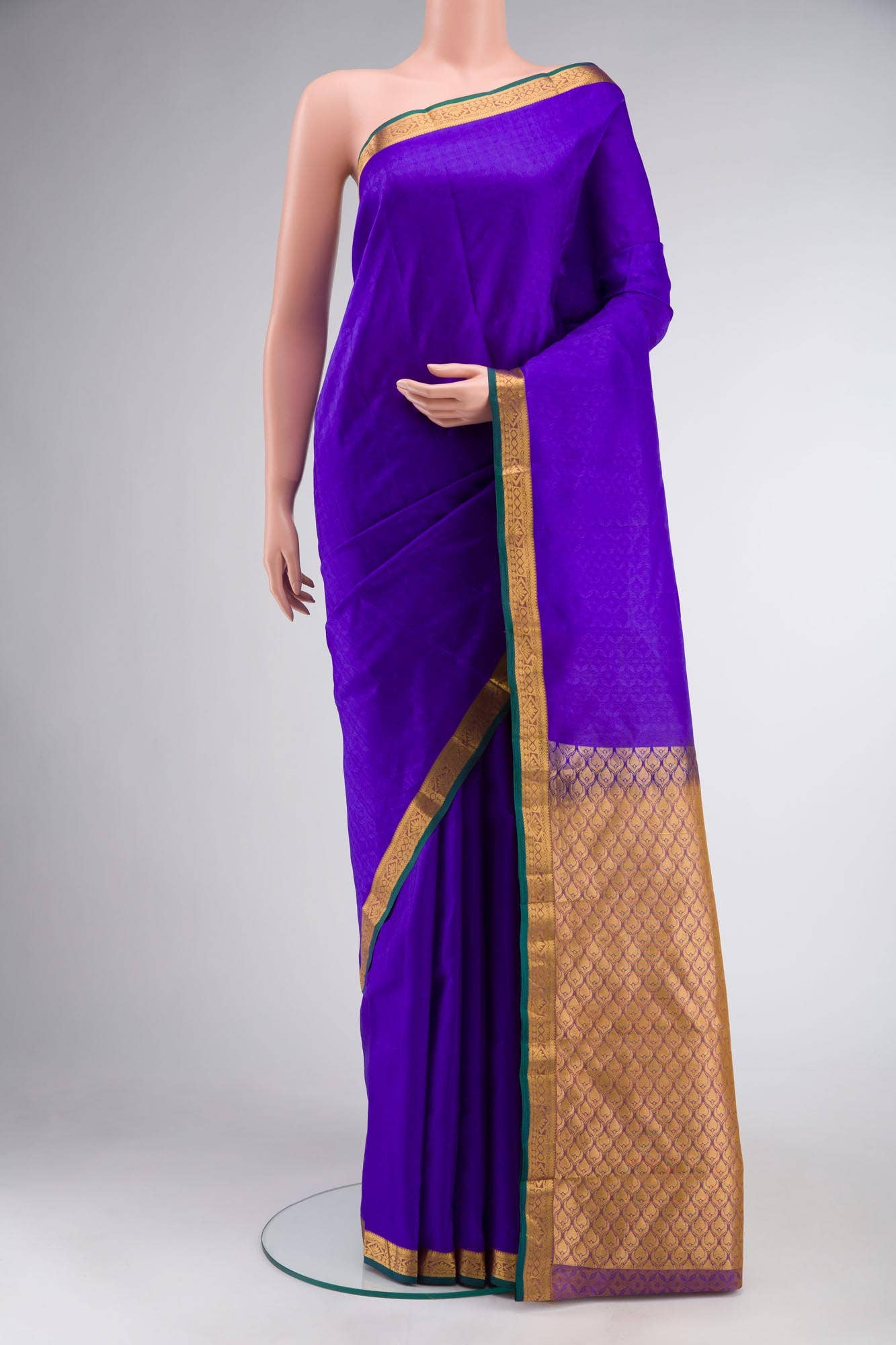 Blue Kanchipuram Silk Saree