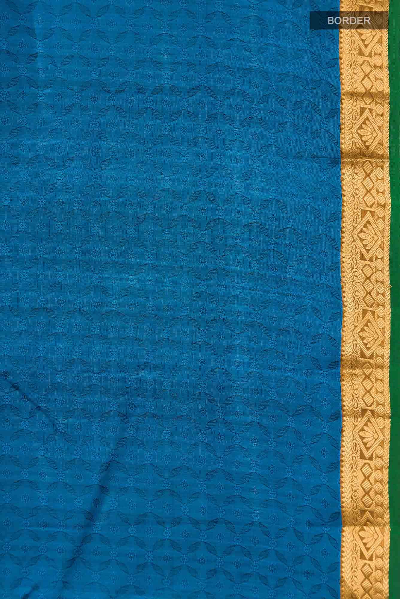 Blue Kanchipuram Silk Saree
