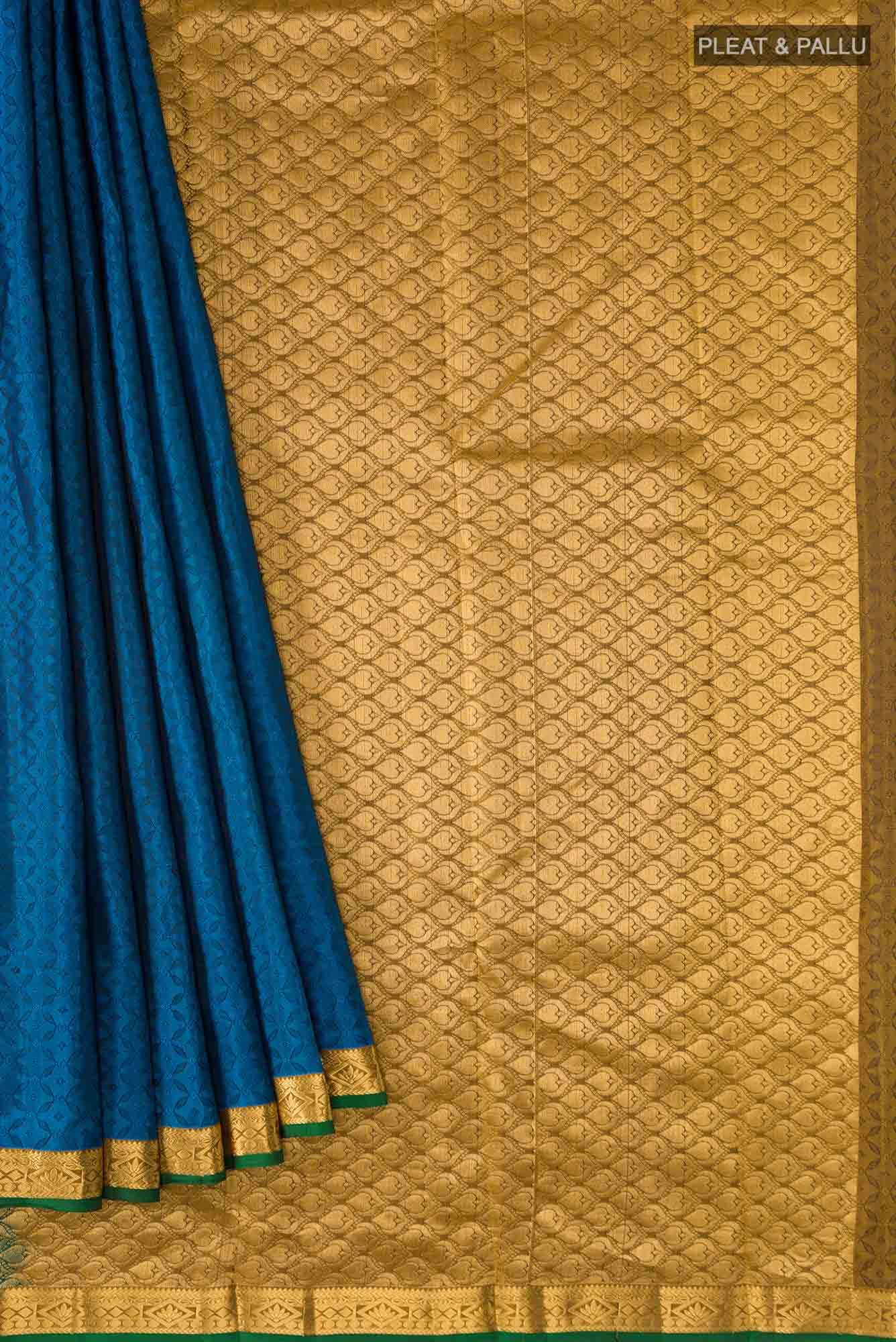 Blue Kanchipuram Silk Saree