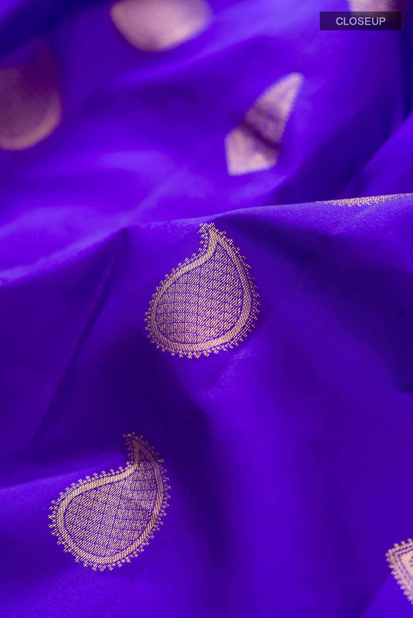 Blue Kanchipuram Silk Saree