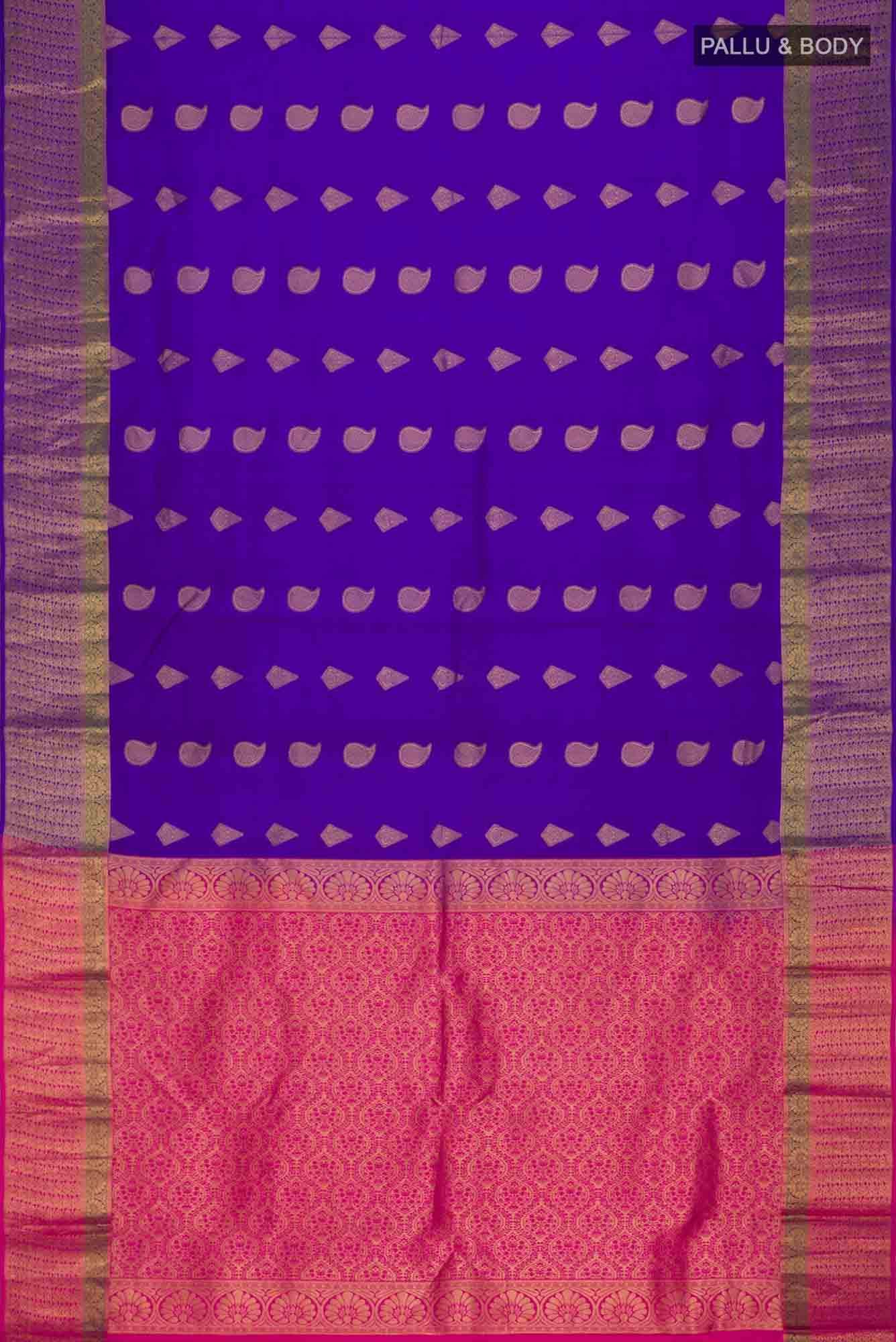 Blue Kanchipuram Silk Saree