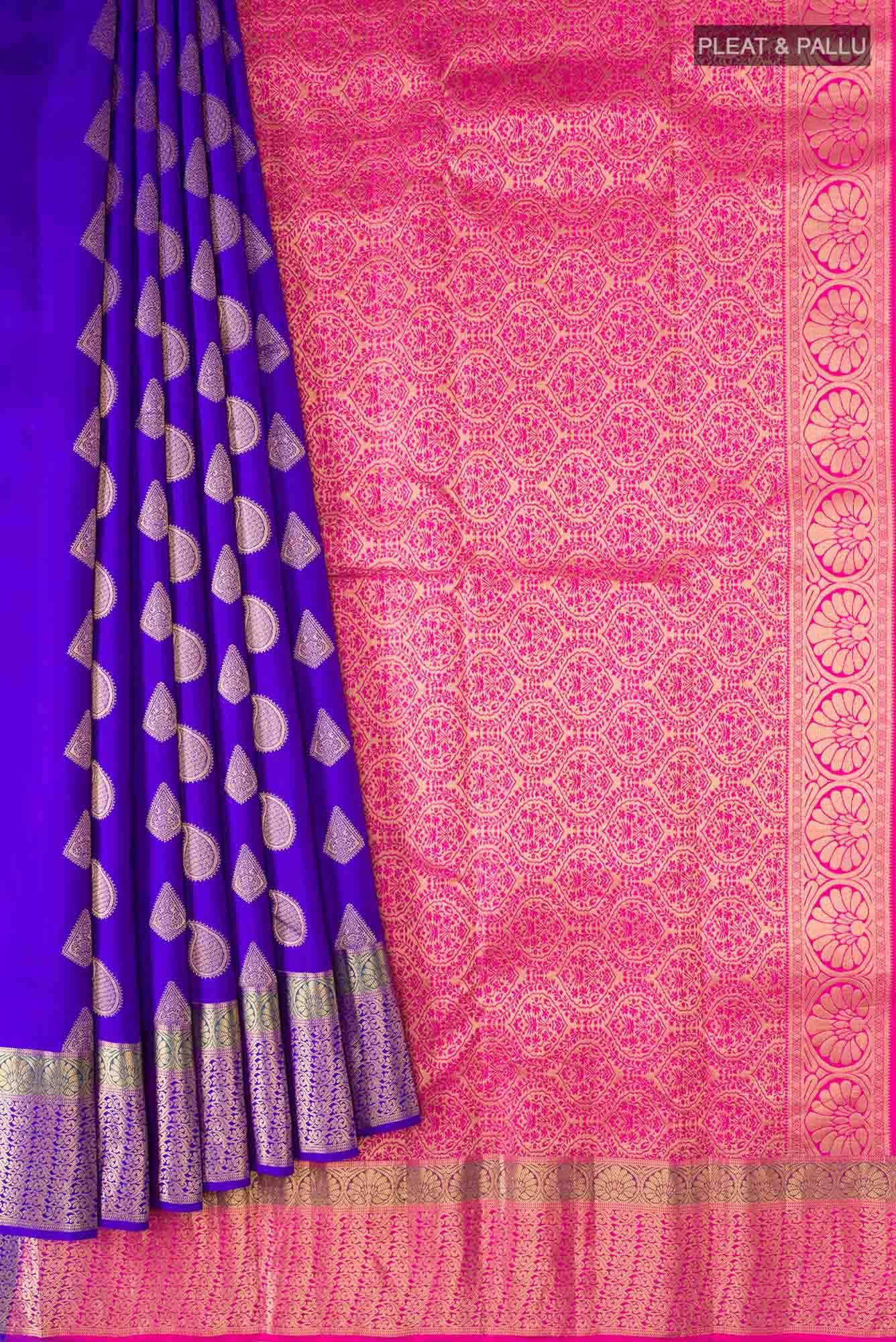 Blue Kanchipuram Silk Saree