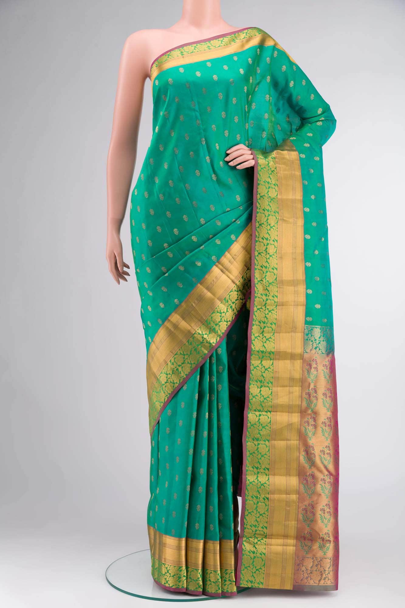 Green Kanchipuram Silk Saree
