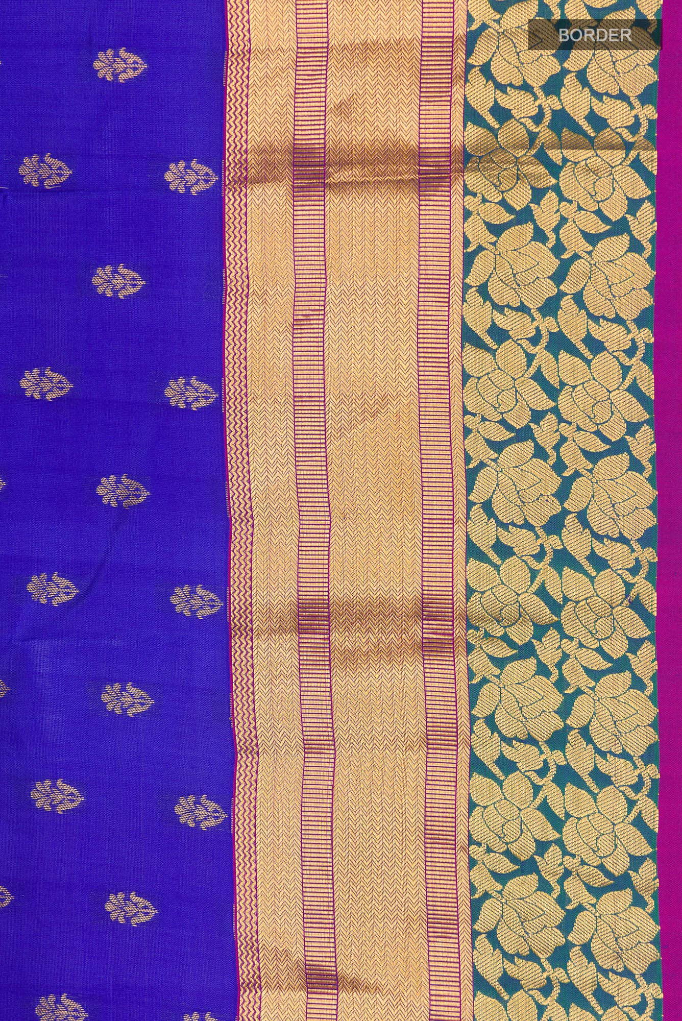 Blue Kanchipuram Silk Saree