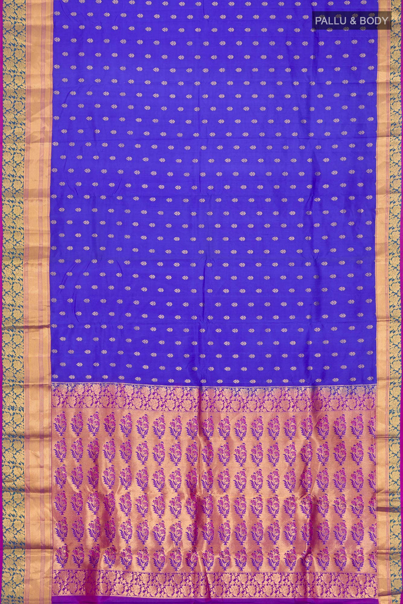 Blue Kanchipuram Silk Saree