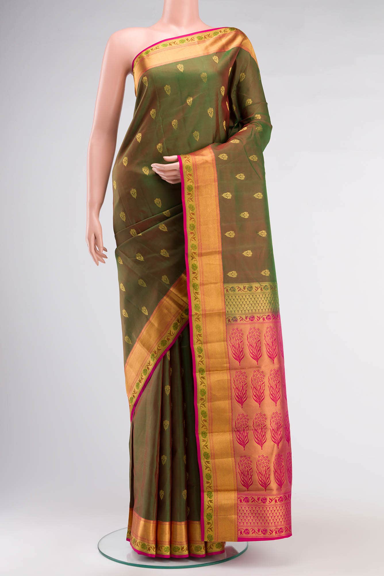 Green Kanchipuram Silk Saree