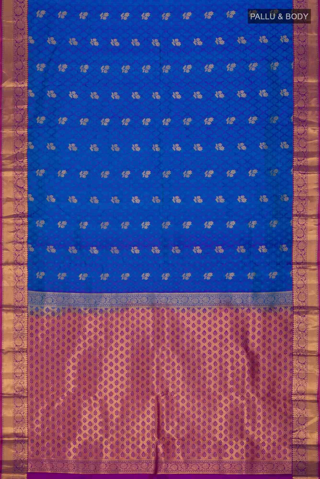 Blue Kanchipuram Silk Saree