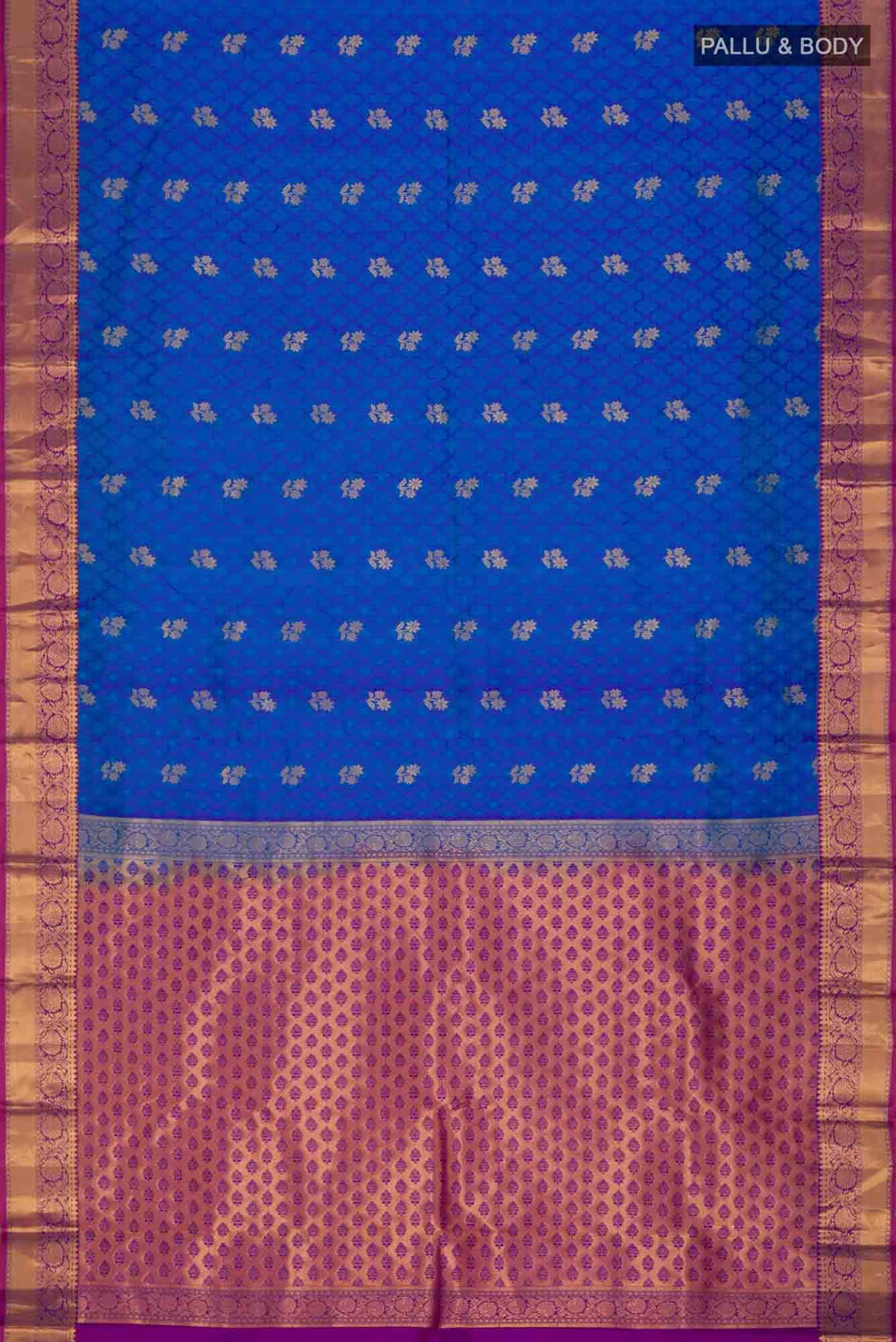 Blue Kanchipuram Silk Saree