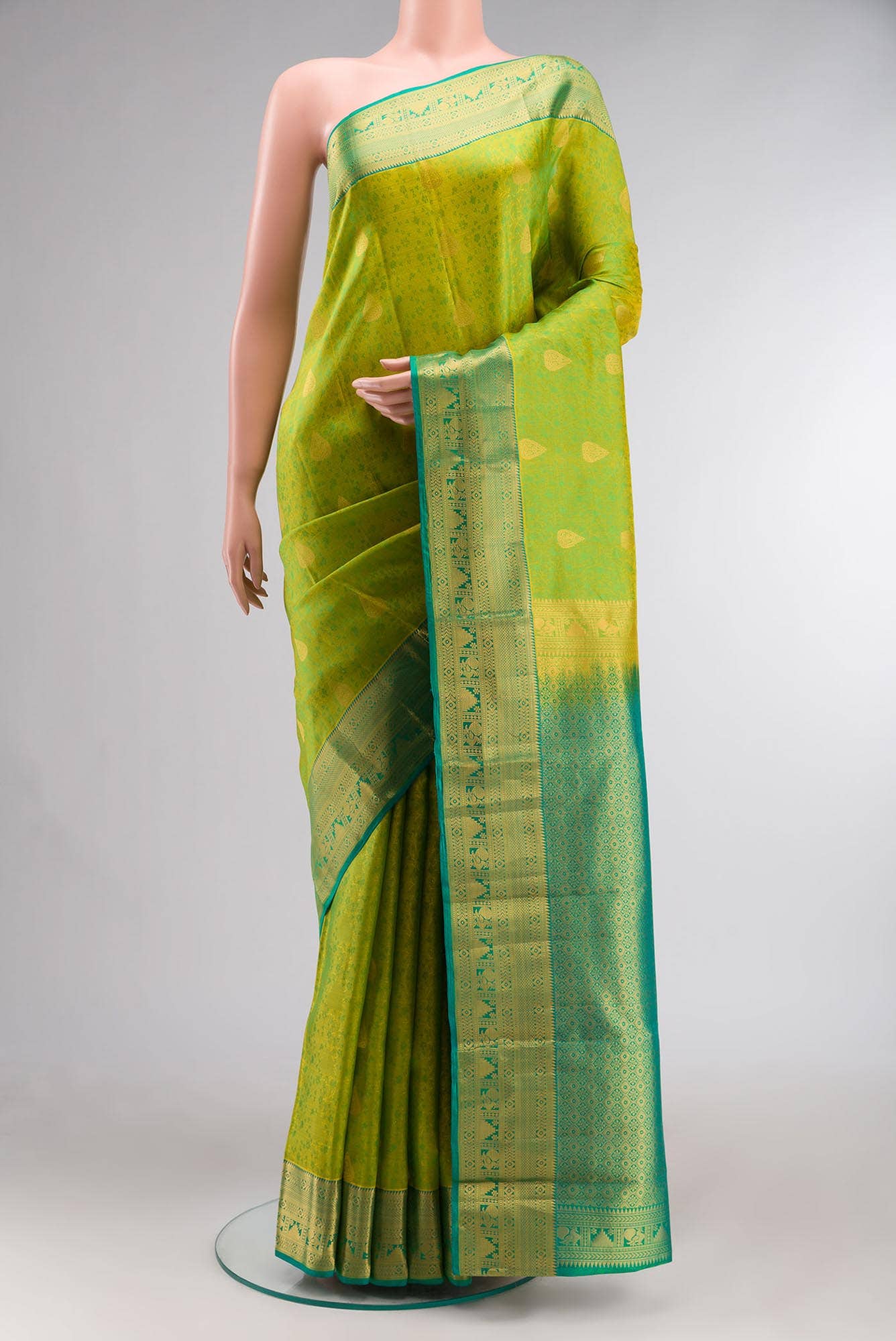 Green Kanchipuram Silk Saree
