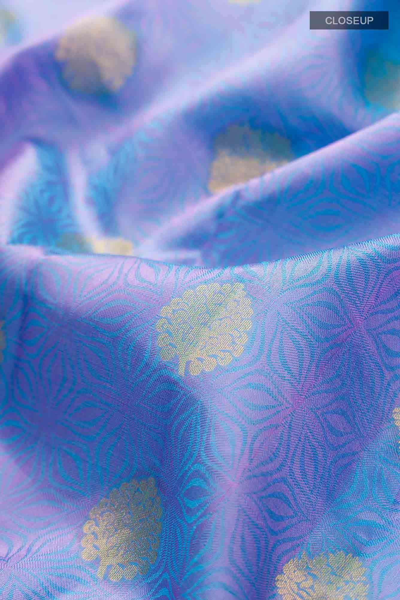 Blue Kanchipuram Silk Saree