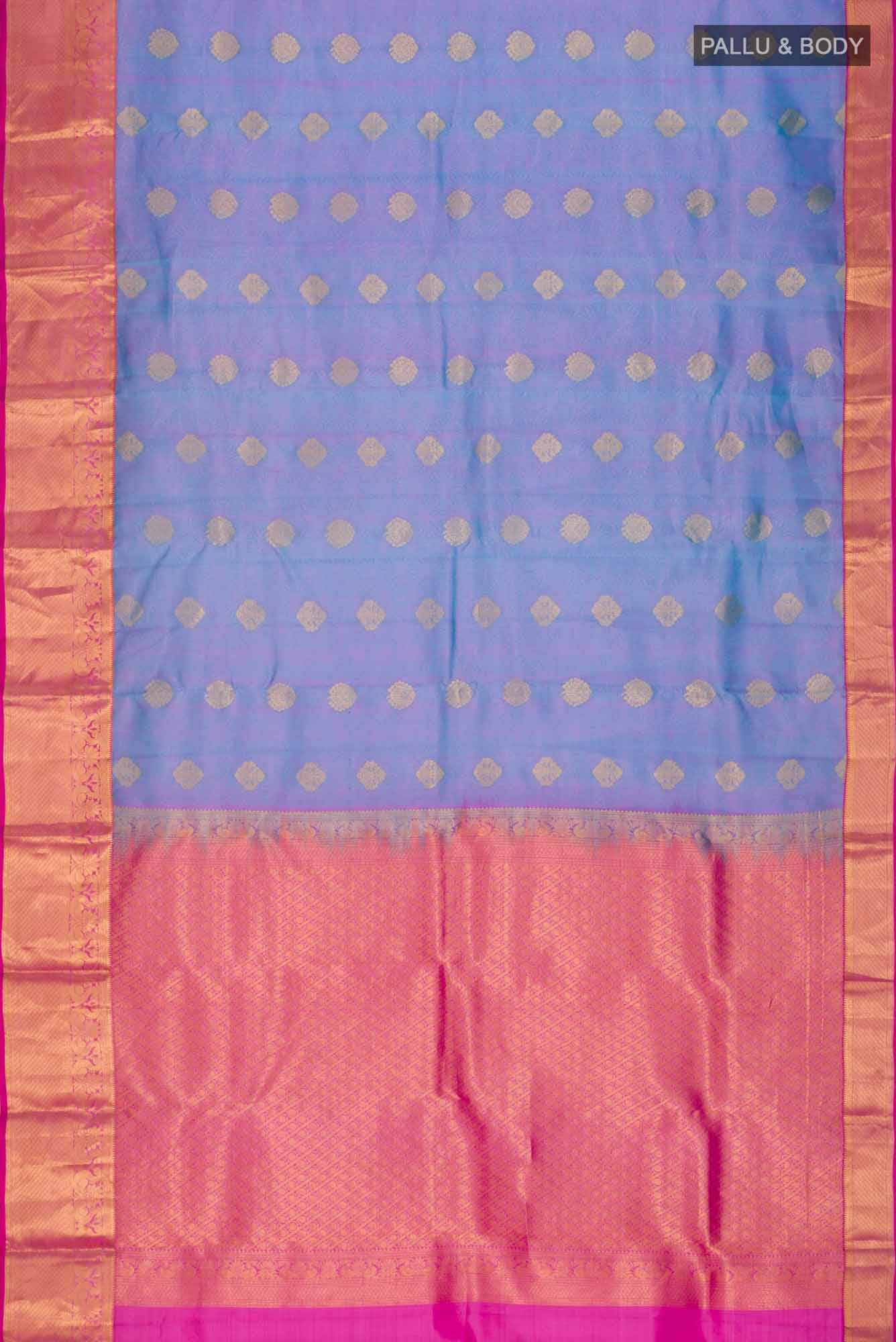 Blue Kanchipuram Silk Saree